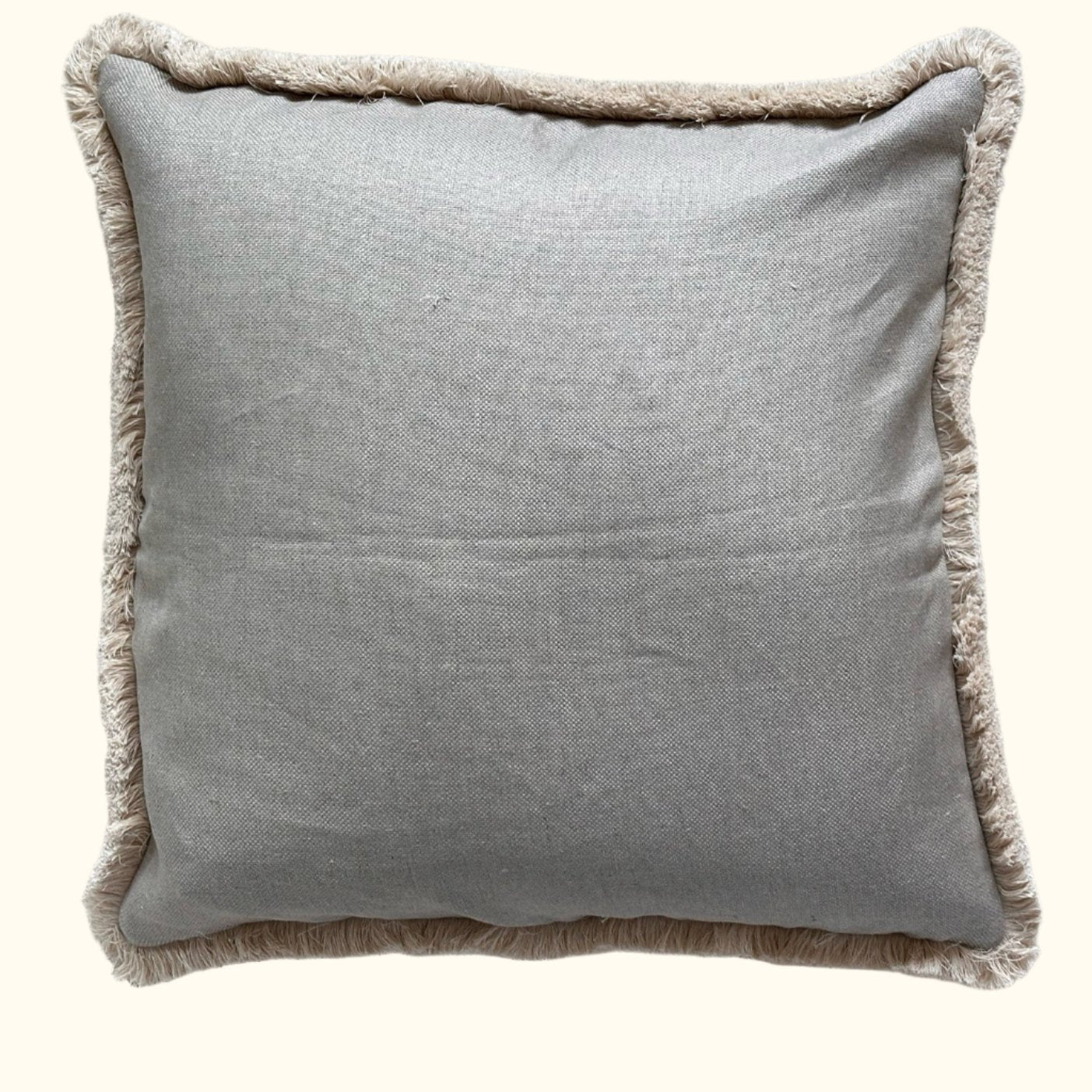 Woven Cotton Check Pillow - 16" x 36" - India - 103b