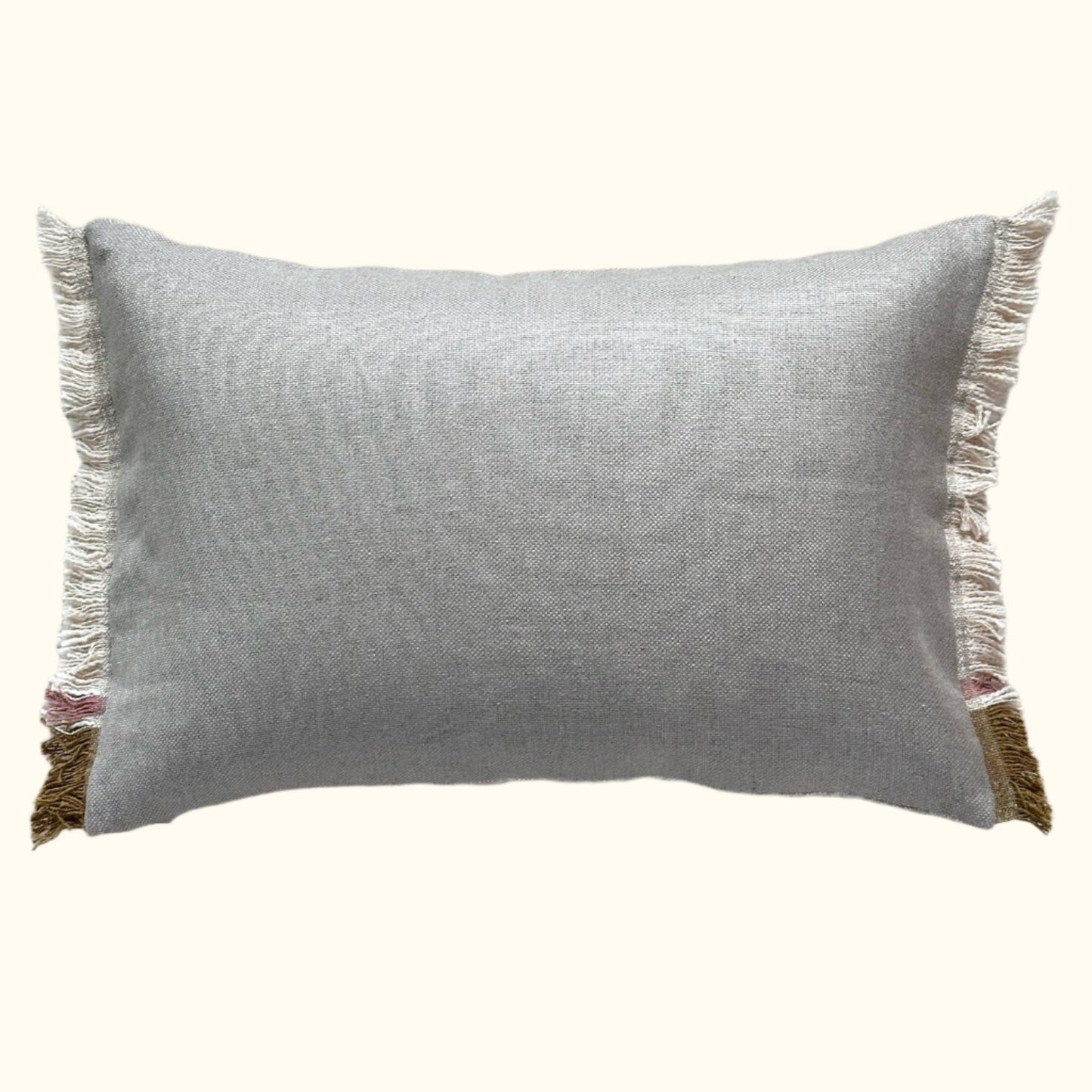 Handspun Cotton Apron w/Pocket Pillow - 16" x 24" - USA - 104b