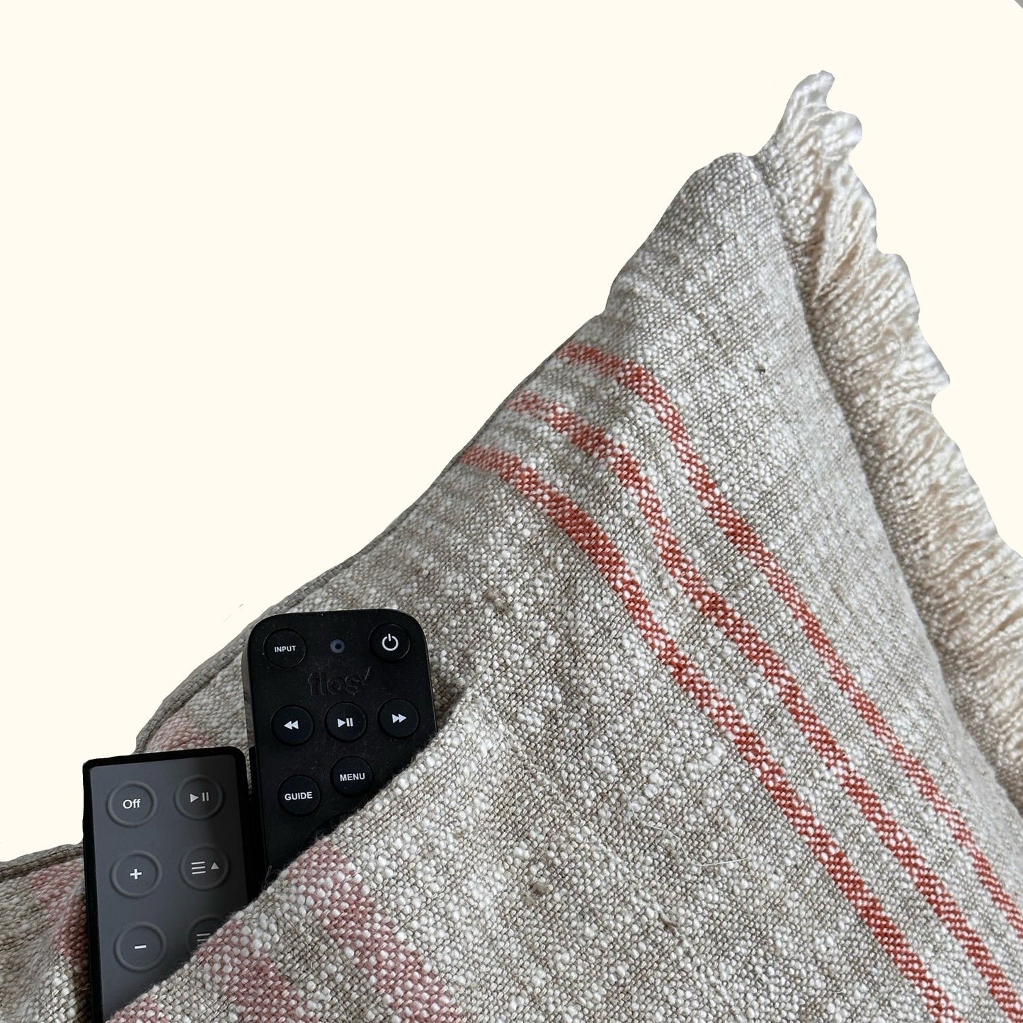 Handspun Cotton Apron w/Pocket Pillow - 16" x 24" - USA - 104b