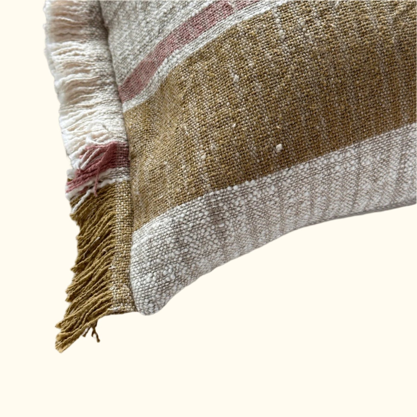 Handspun Cotton Apron w/Pocket Pillow - 16" x 24" - USA - 104b