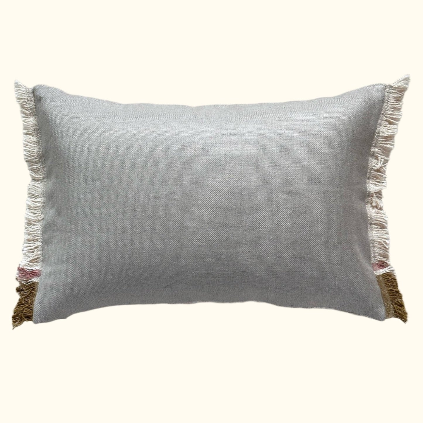 Handspun Cotton Apron w/Pocket Pillow - 16" x 24" - USA - 104d