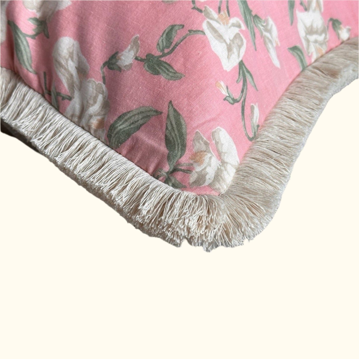 Vintage Floral Print Pillow - 16" x 24" - USA - 110b