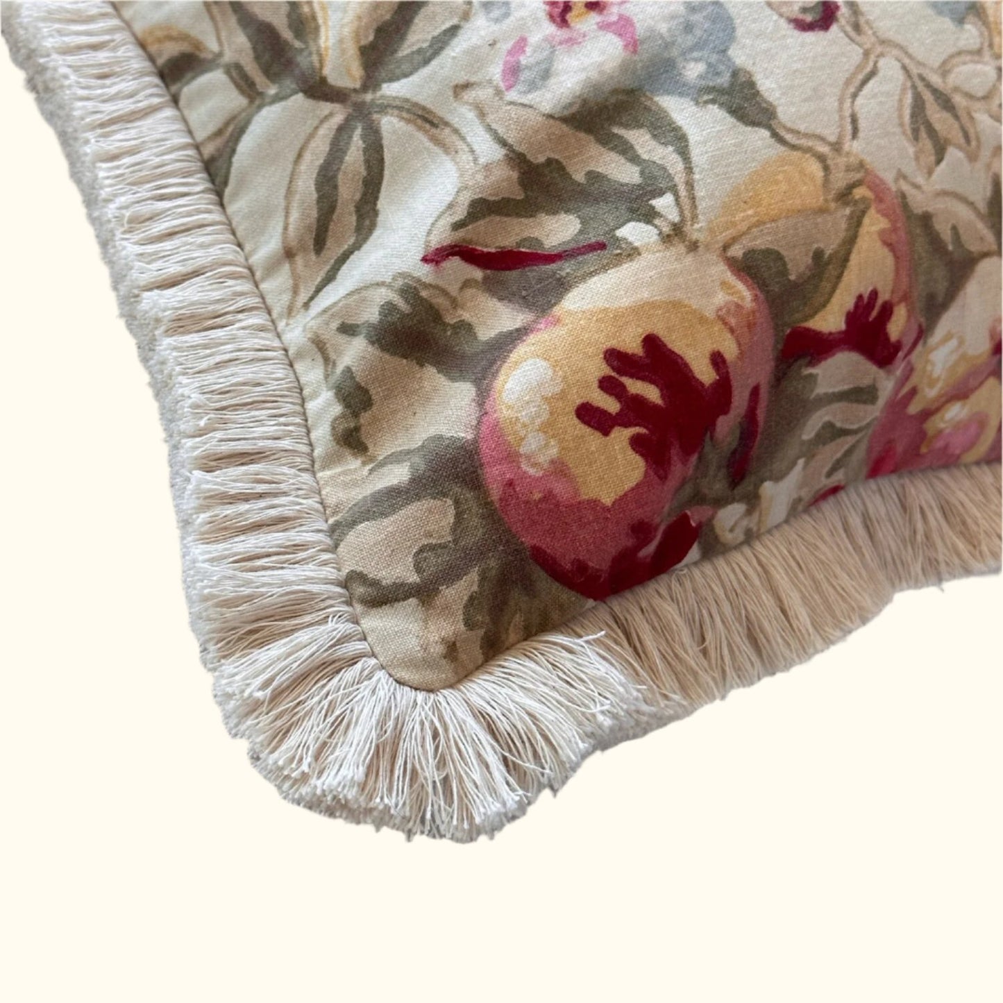 Vintage Floral Print Pillow - 24" x 24" - USA - 111a