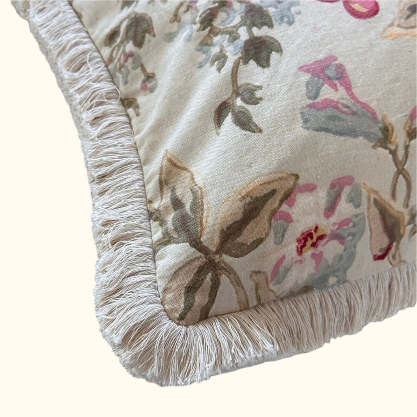 Vintage Floral Print Pillow - 24" x 24" - USA - 111b