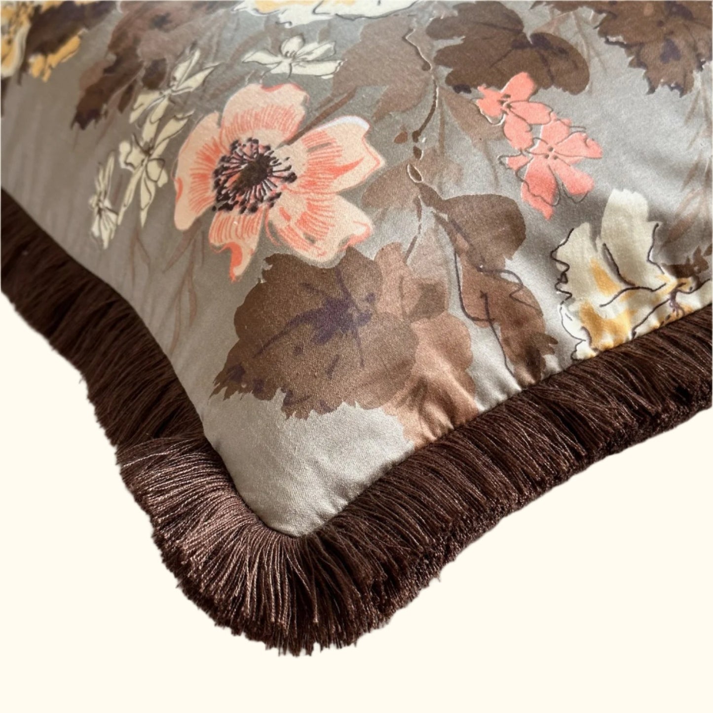 Floral Chintz c.1960's Pillow - 20" x 20" - USA - 116b3