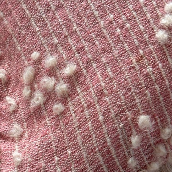 Vintage Handspun Wool Bedcover Pillow - 13" x 20" - USA - 117f