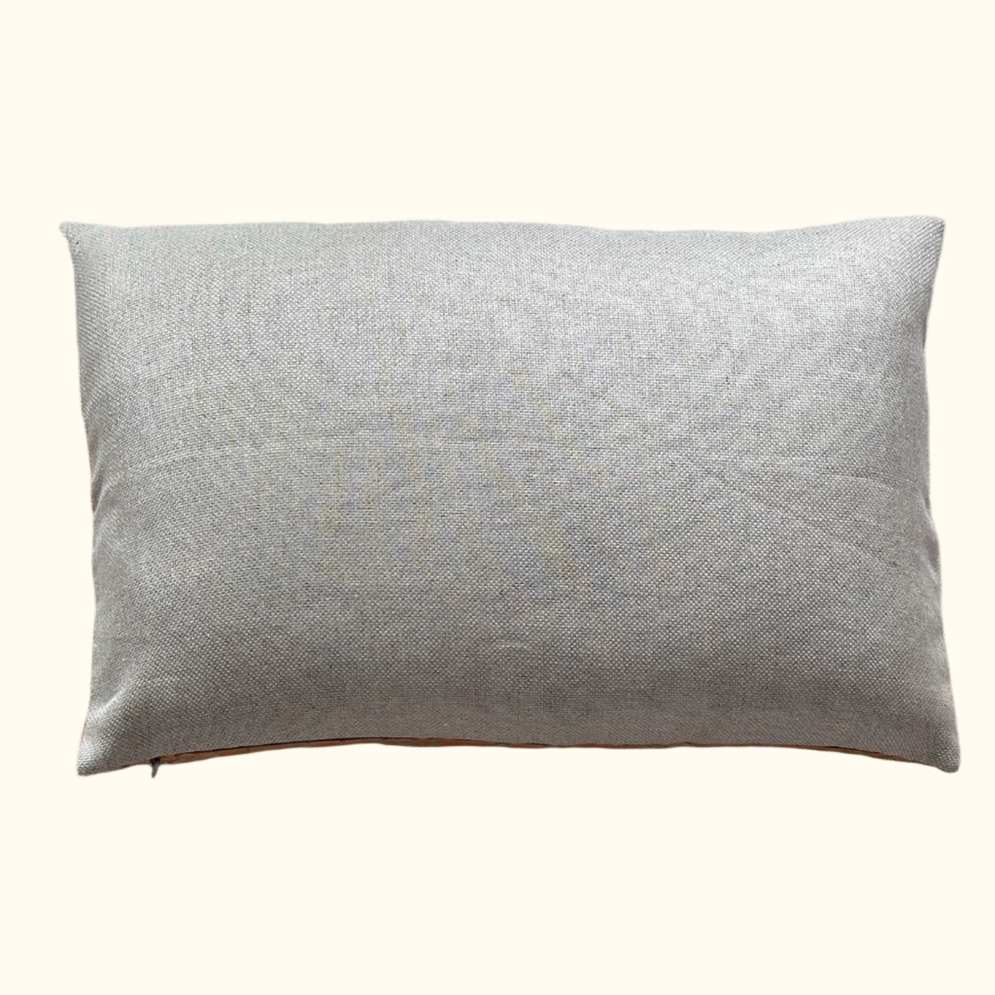 Vintage Silk Damask c.1920's Pillow - 16" x 24" - Europe - 120b