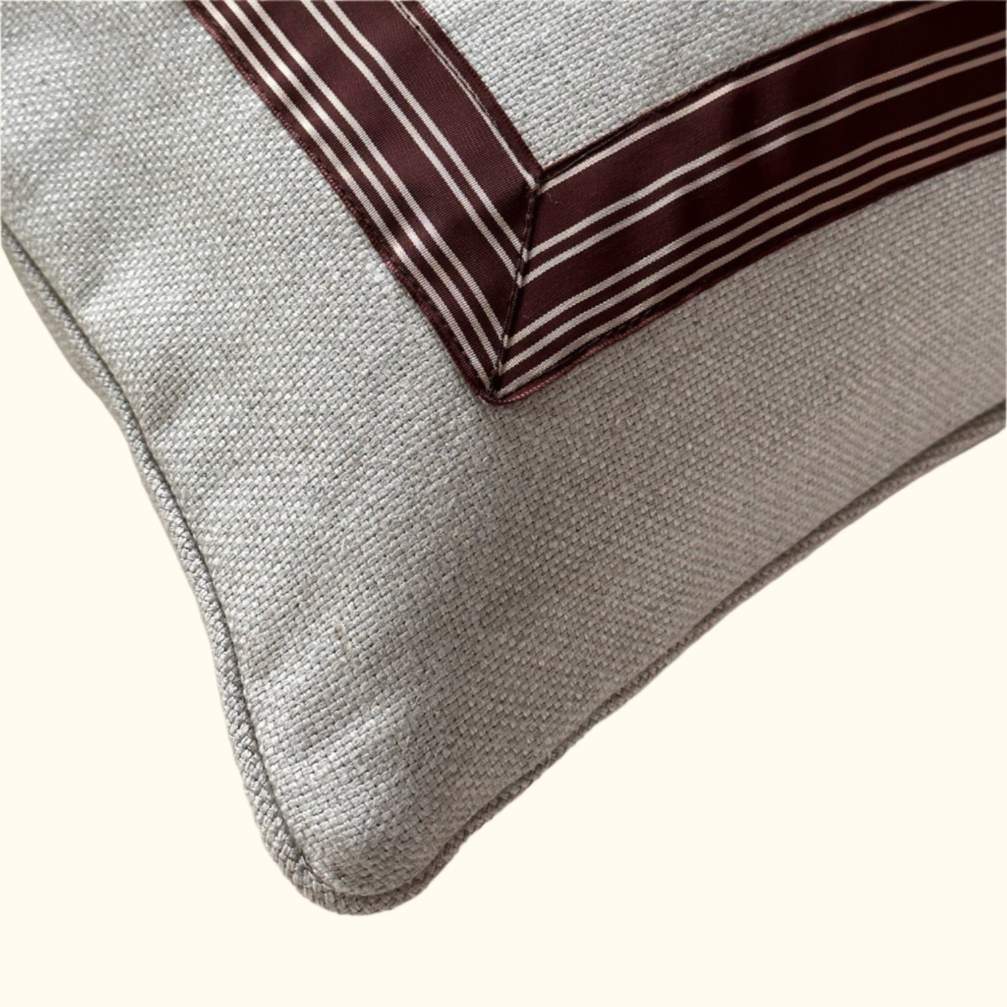 Vintage Ribbon Frame Pillow - 16" x 24" - USA - 124b