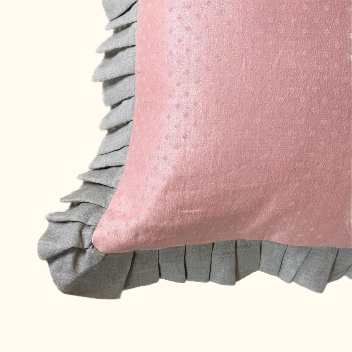 Vintage Damask Tablecloth overdyed Pillow - 16" x 36" - USA - 127a