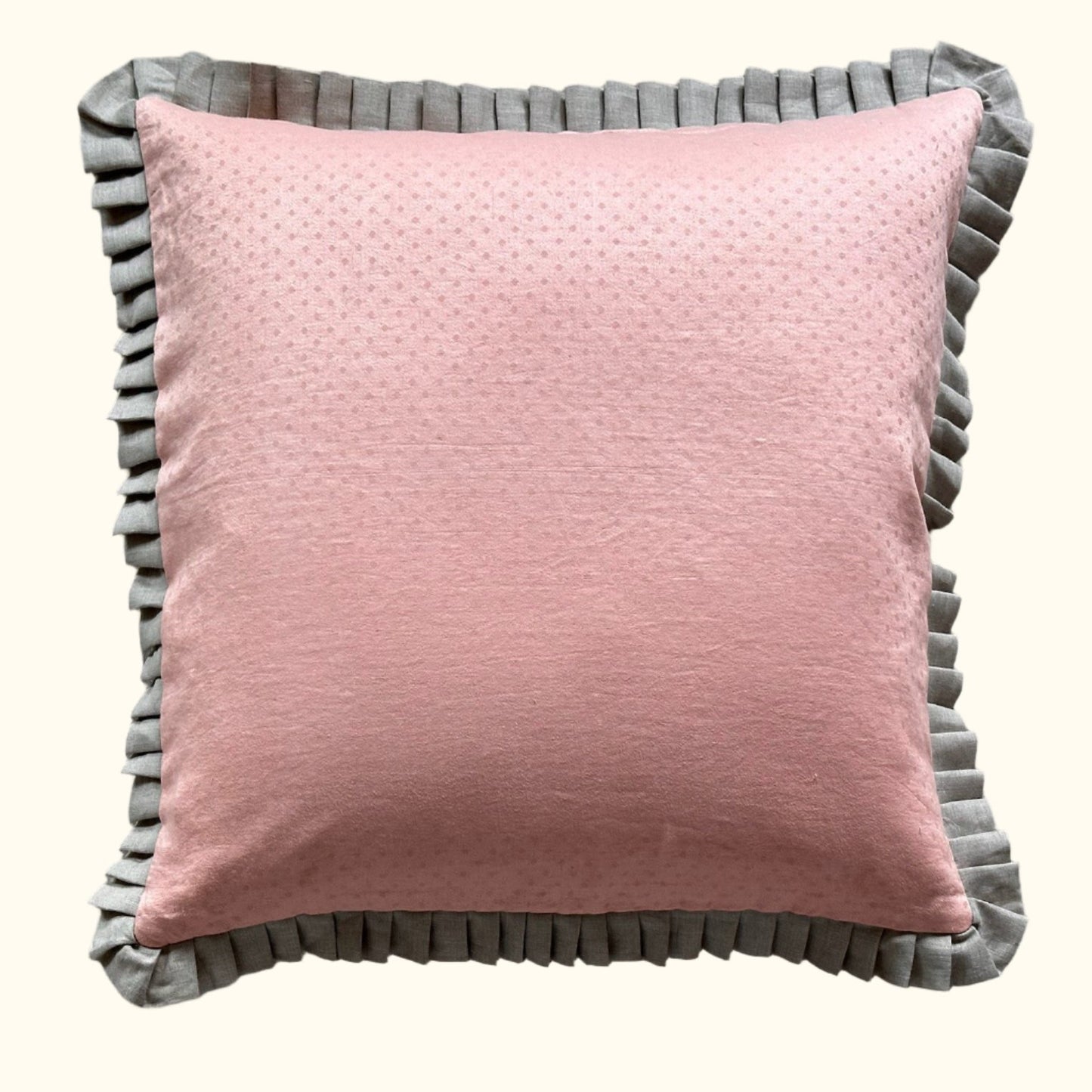 Vintage Damask Tablecloth overdyed Pillow - 22" x 22" - USA - 127f