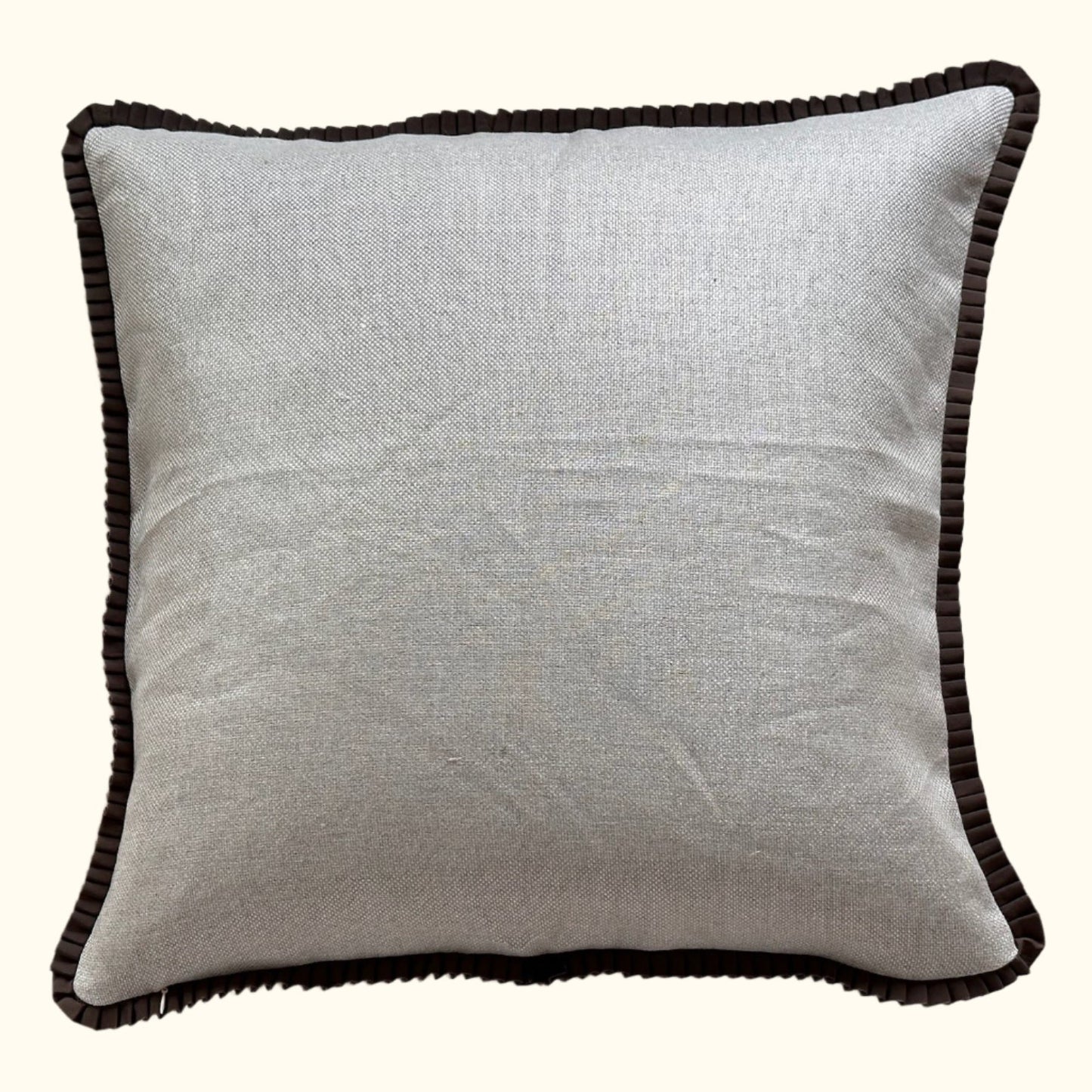 Vintage Damask Tablecloth overdyed Pillow - 22" x 22" - USA - 129b