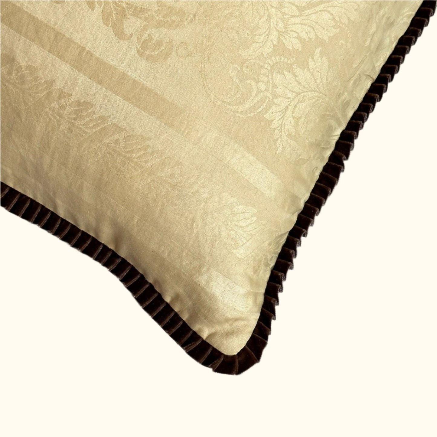 Vintage Damask Tablecloth overdyed Pillow - 24" x 24" - USA - 130a