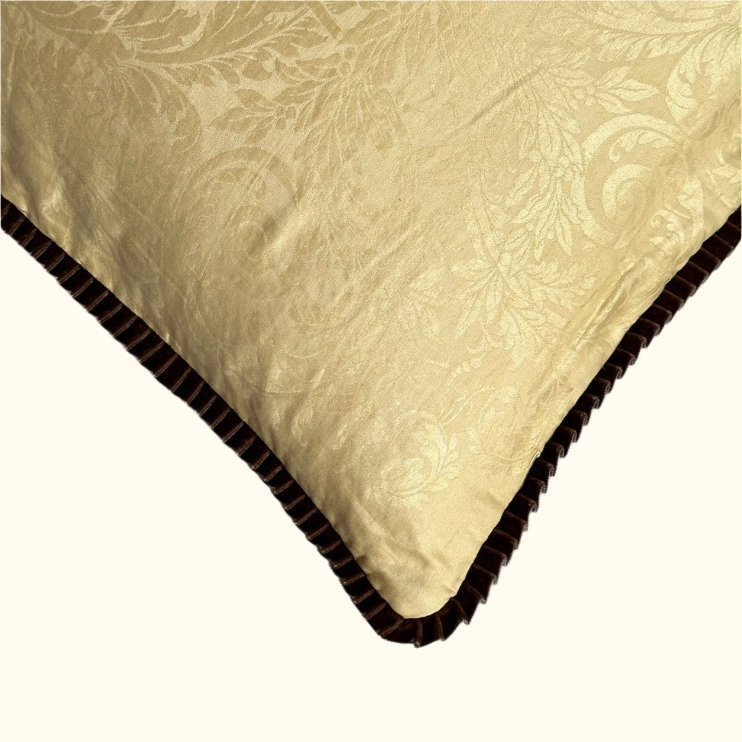 Vintage Damask Tablecloth overdyed Pillow - 24" x 24" - USA - 130b