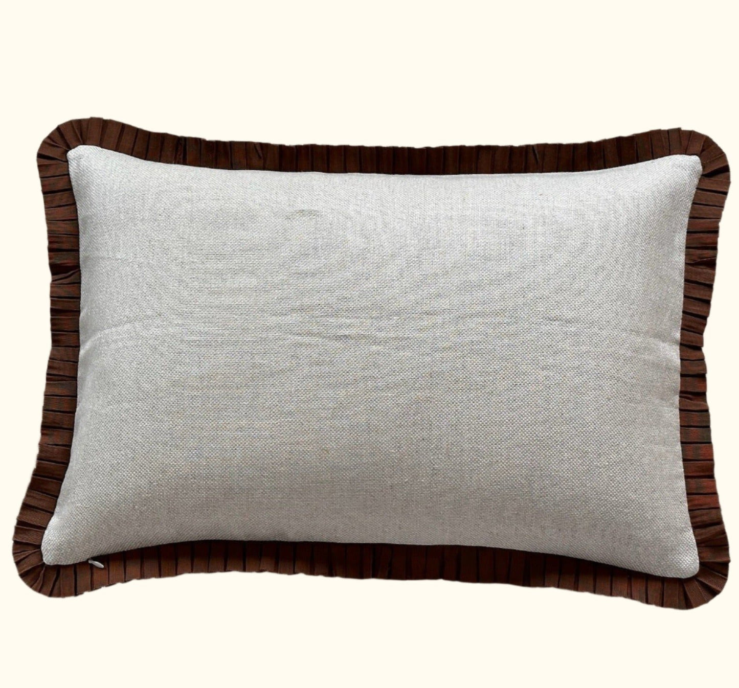 Vintage Damask Tablecloth overdyed Pillow - 16" x 24" - USA - 131c