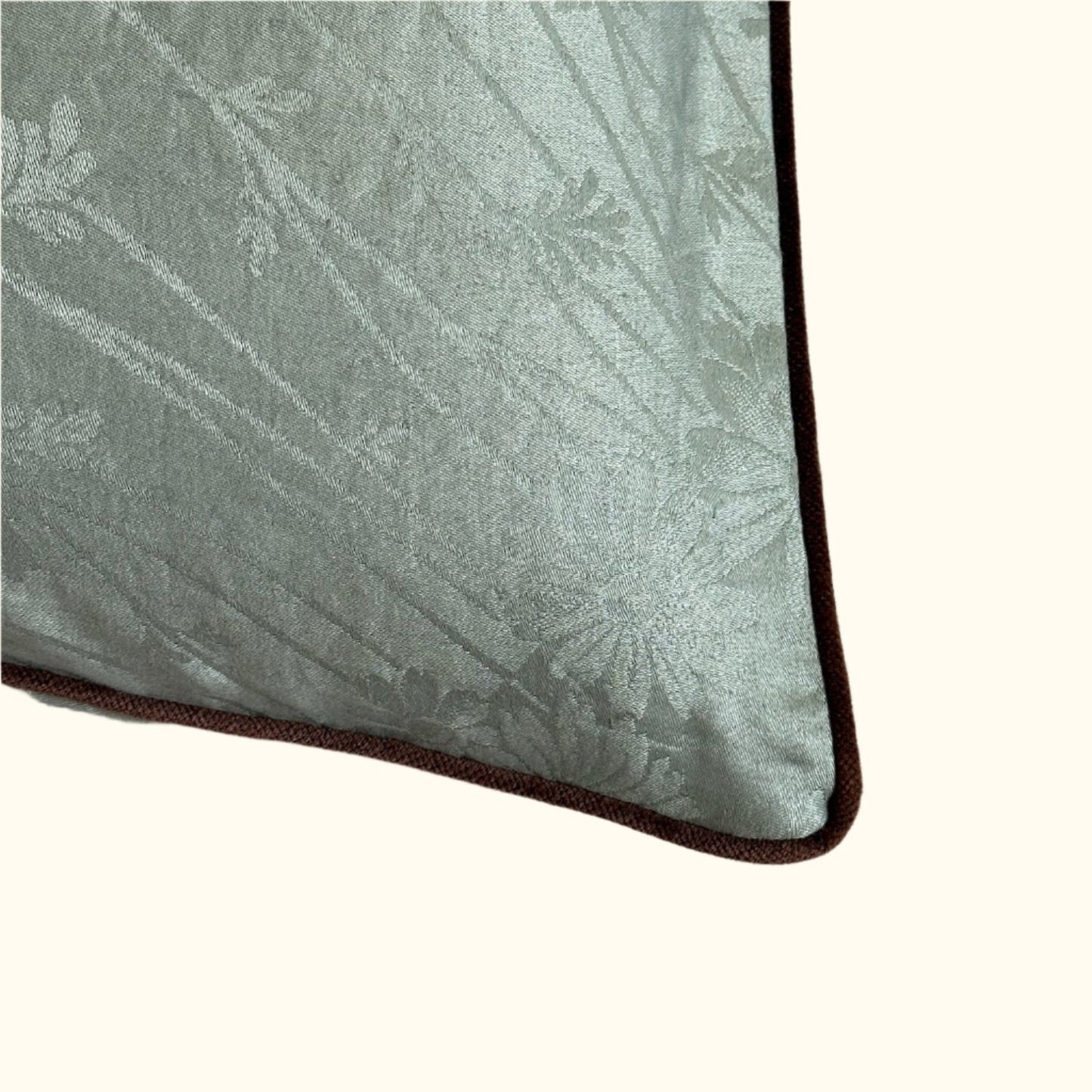 Vintage Damask Tablecloth overdyed Pillow - 22" x 22" - USA - 131d