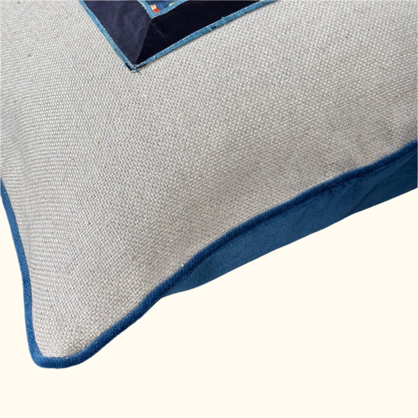 Vintage Silk Embroidery on Silk Pillow - 20" x 20" - China - 135a