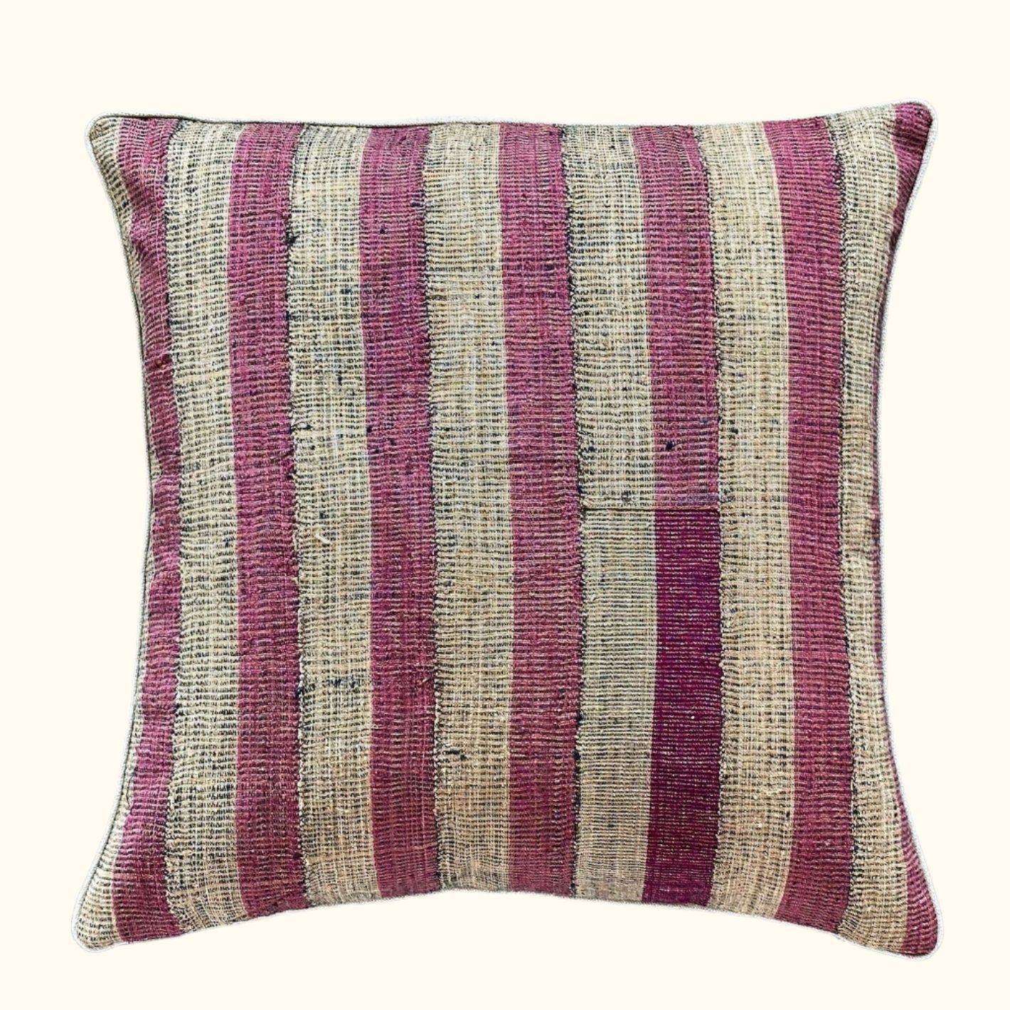 Yoruba Cloth Pillow - 24" x 24"  - West Africa - 152a