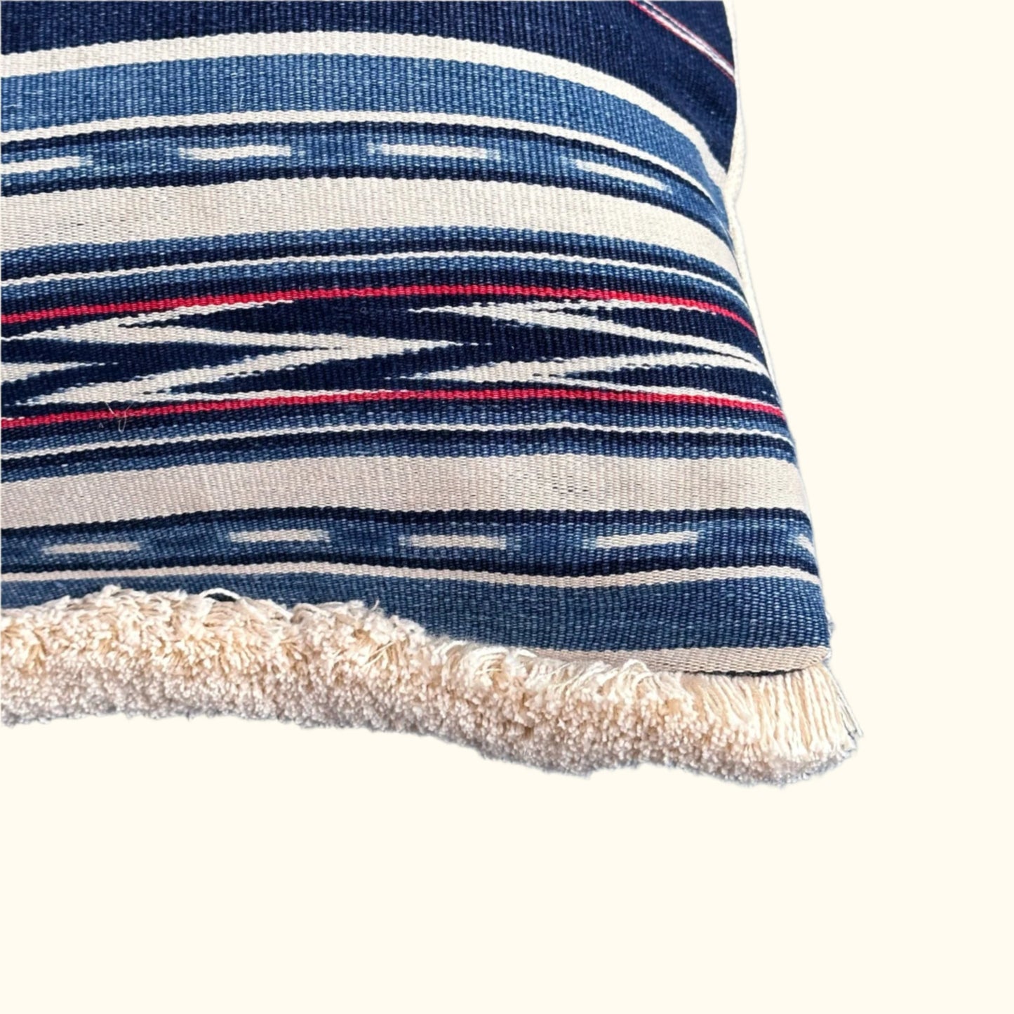 Woven Poncho Pillow - 13" x 20" - Ecuador - 153e