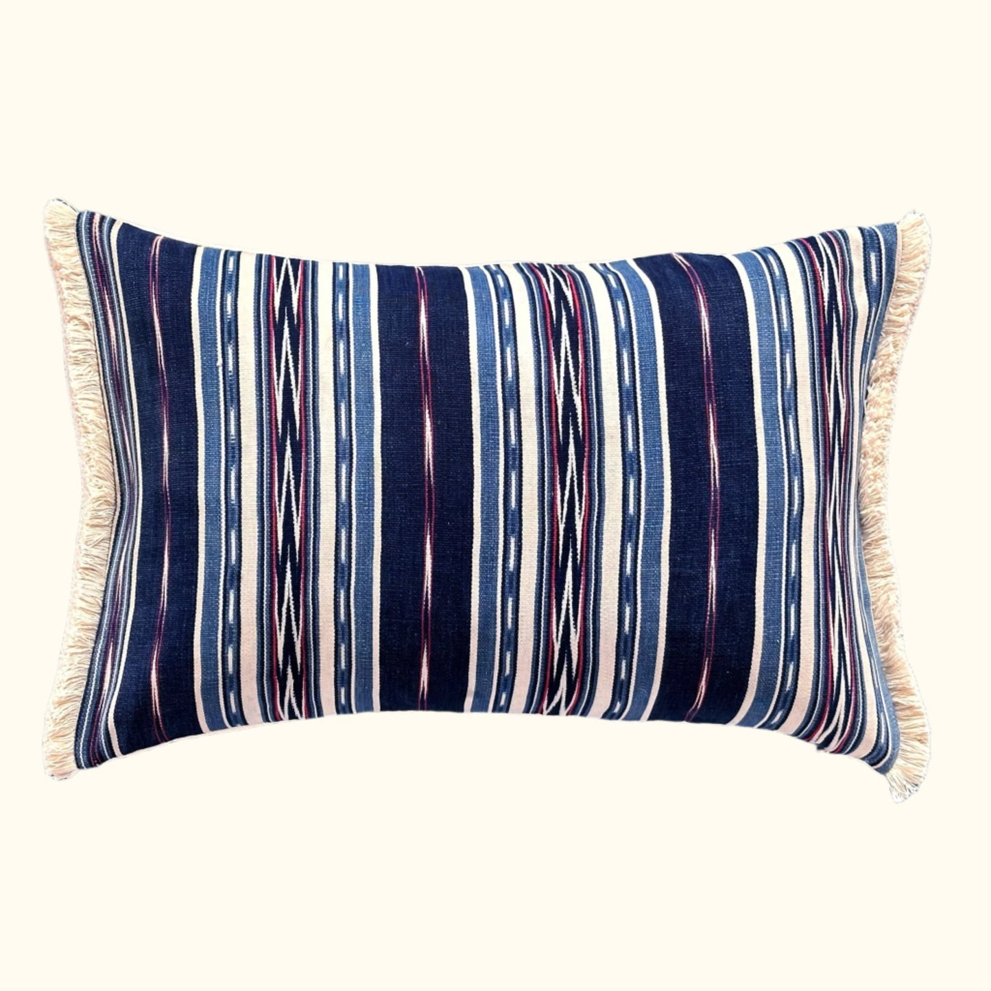 Woven Poncho Pillow - 16" x 24" - Ecuador - 153c