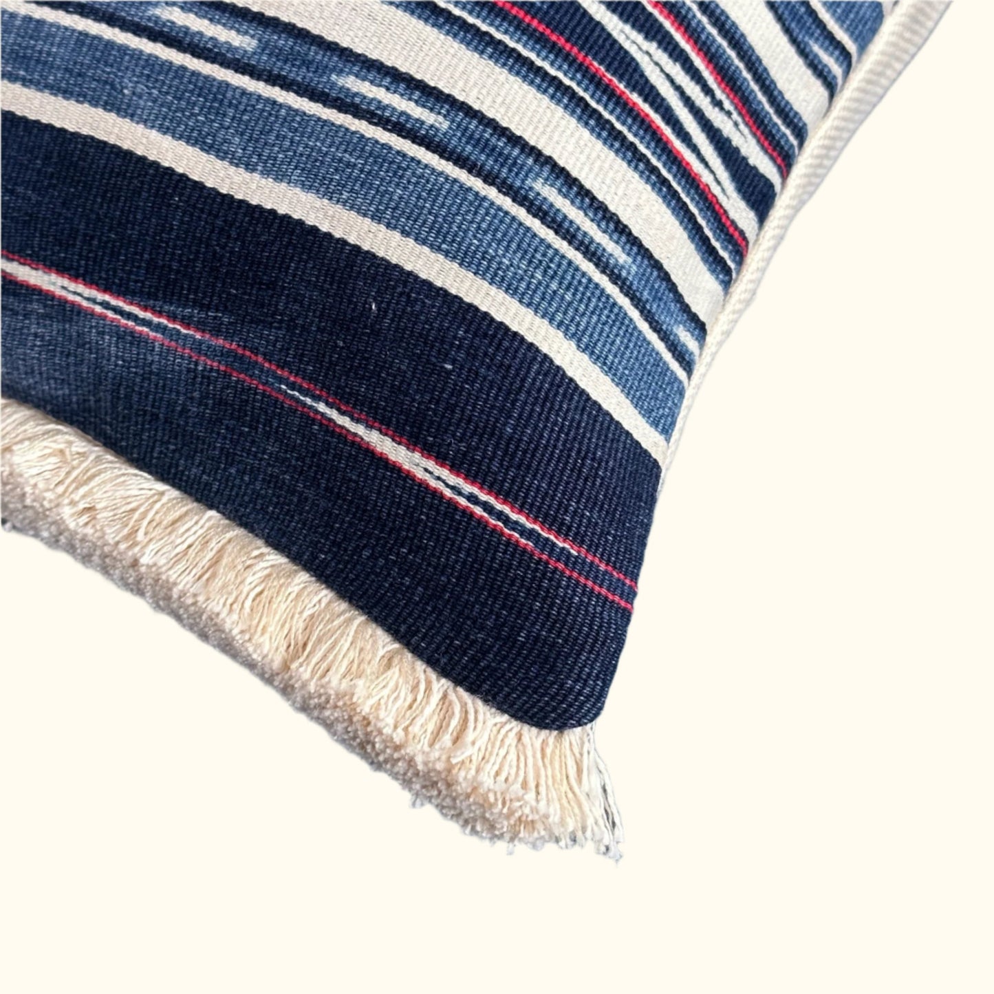 Woven Poncho Pillow - 13" x 20" - Ecuador - 153e