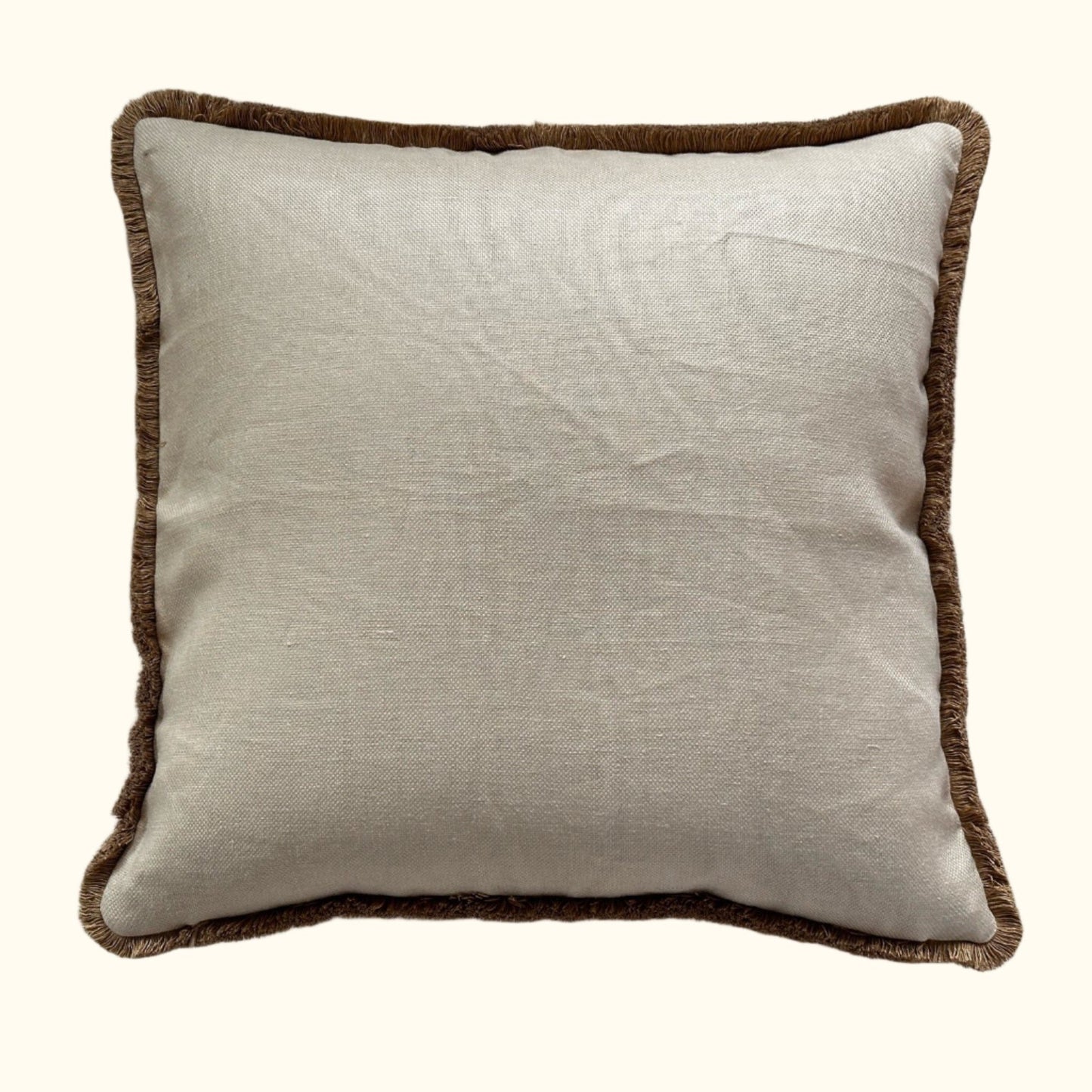 Vintage Block Print Pillow - 22" x 22" - India - 1571d