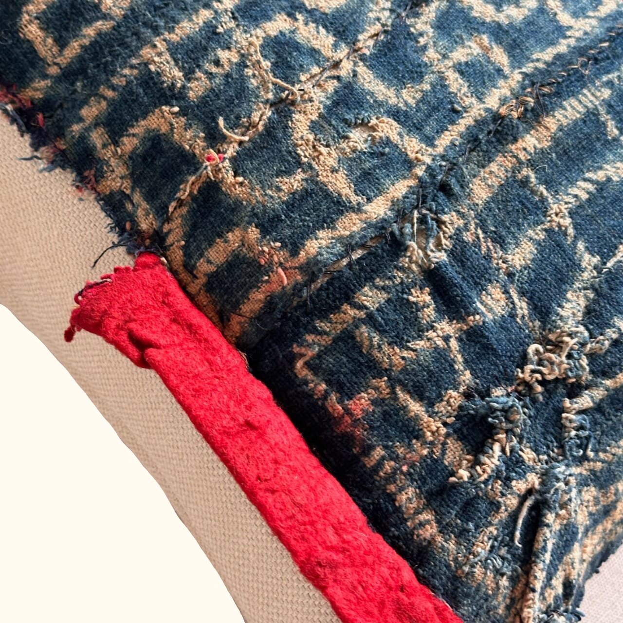 Vintage Bamileke Royal Cloth Pillow - 16" X 24" - Cameroon - 159a
