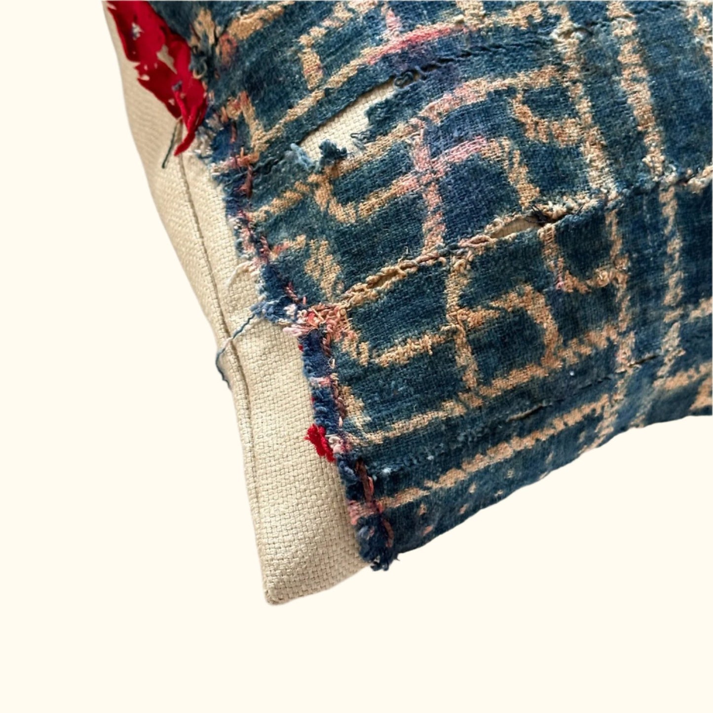 Vintage Bamileke Royal Cloth Pillow - 16" x 24" - Cameroon - 159b