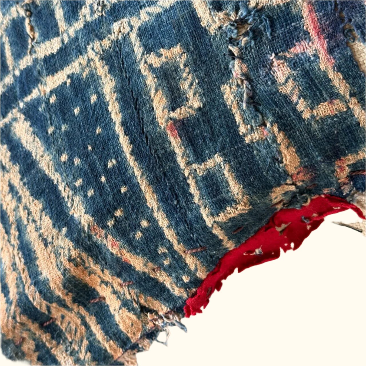 Vintage Bamileke Royal Cloth Pillow - 16" x 24" - Cameroon - 159b