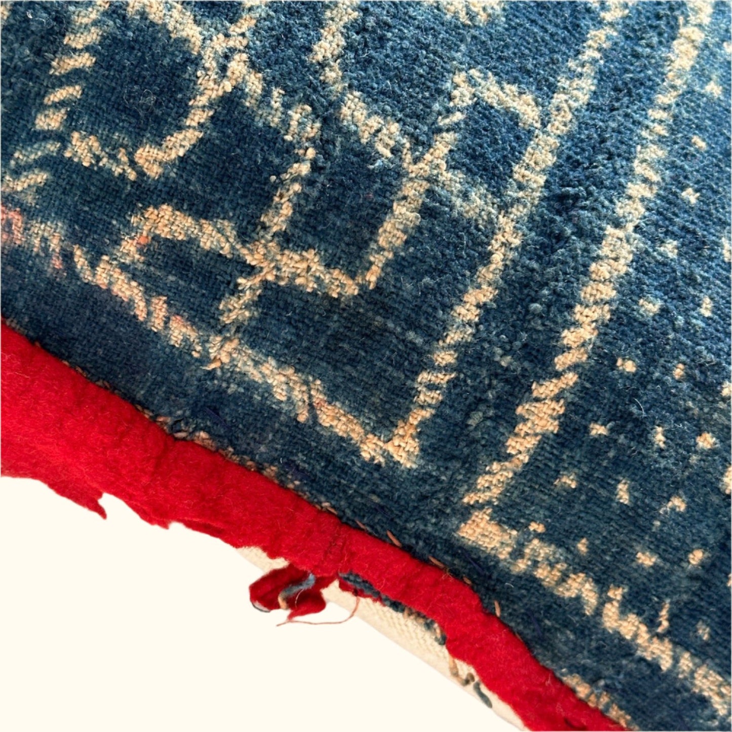 Vintage Bamileke Royal Cloth Pillow - 16" x 24" - Cameroon - 159d