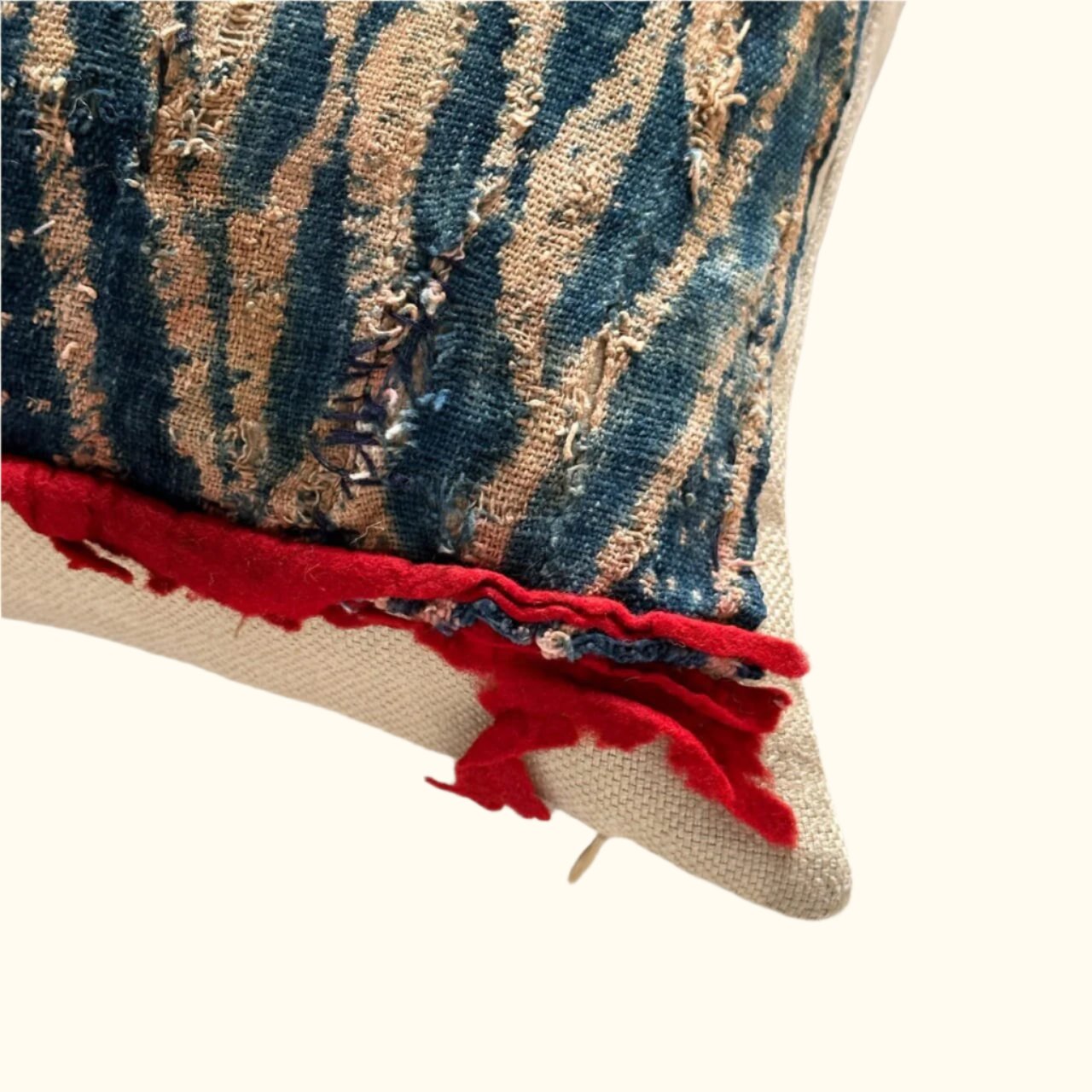 Vintage Bamileke Royal Cloth Pillow - 24" x 24" - Cameroon - 159h
