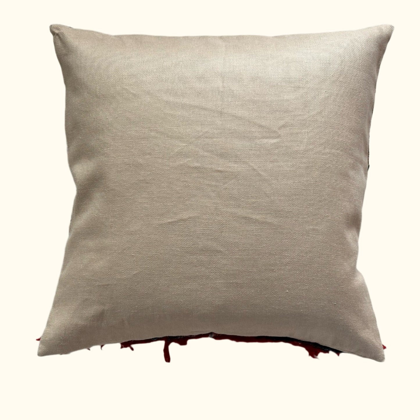 Vintage Bamileke Royal Cloth Pillow - 24" x 24" - Cameroon - 159i