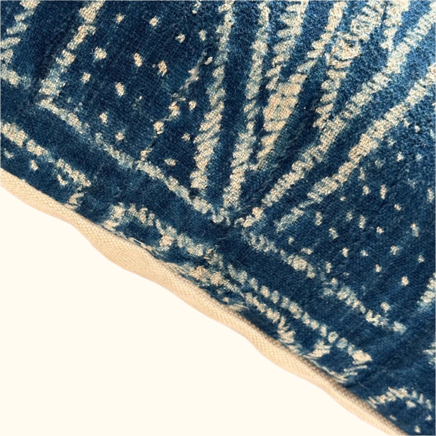 Vintage Bamileke Royal Cloth Pillow - 24" x 24" - Cameroon - 159k