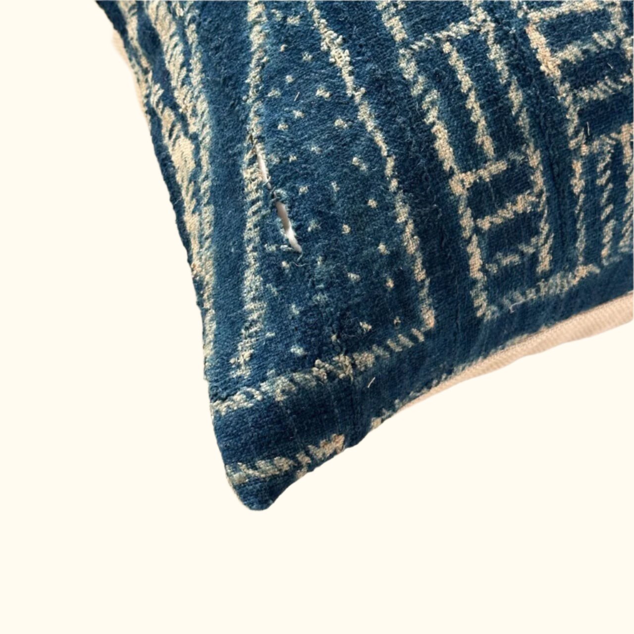 Vintage Bamileke Royal Cloth Pillow - 24" x 24" - Cameroon - 159L