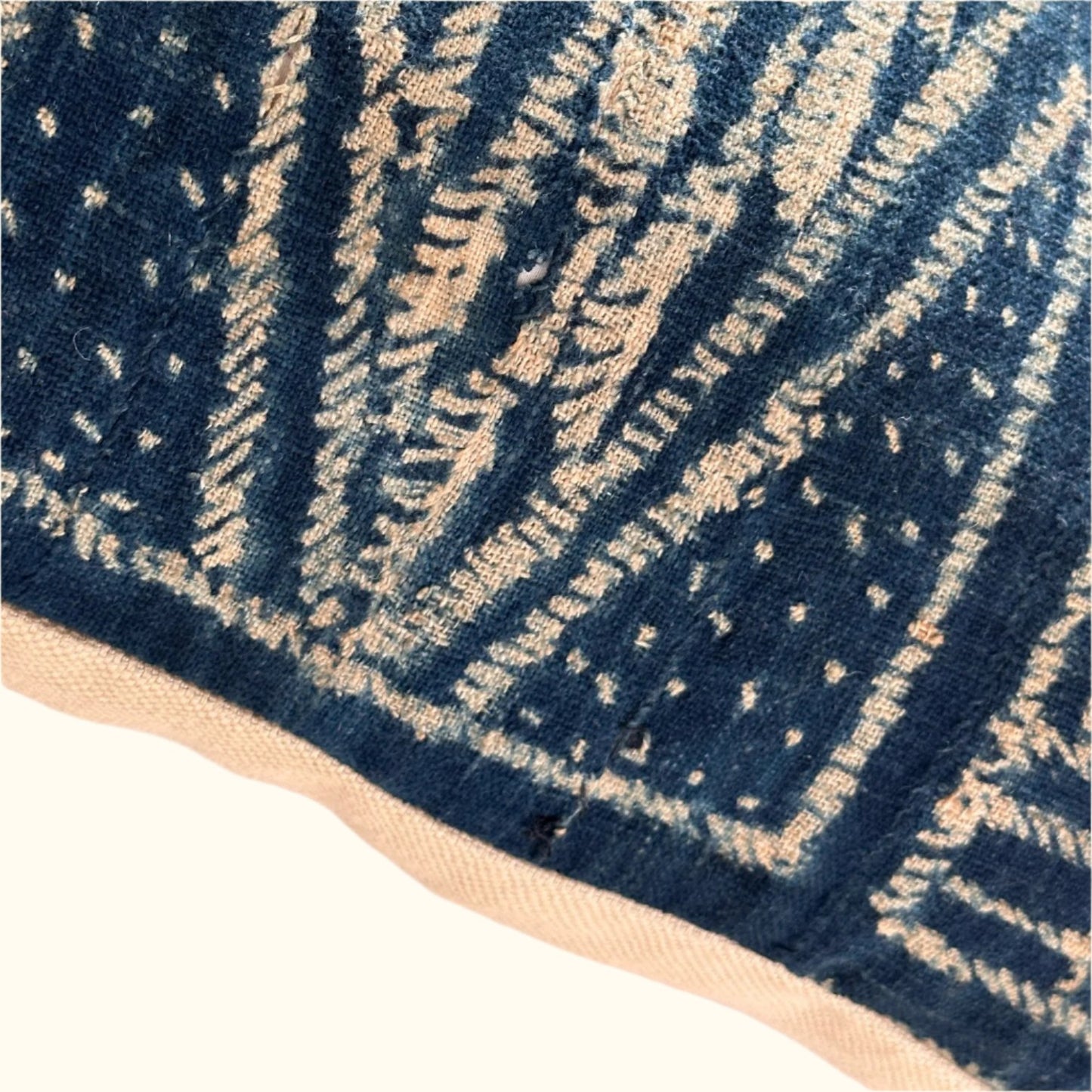 Vintage Bamileke Royal Cloth Pillow - 24" x 24" - Cameroon - 159L