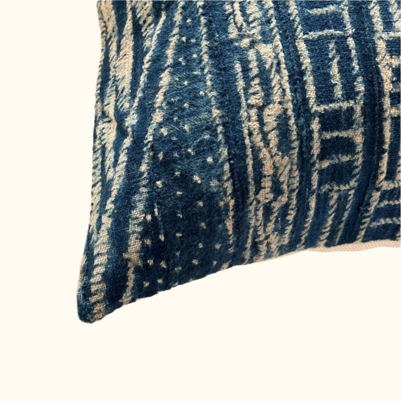 Vintage Bamileke Royal Cloth Pillow - 24" x 24" - Cameroon - 159m