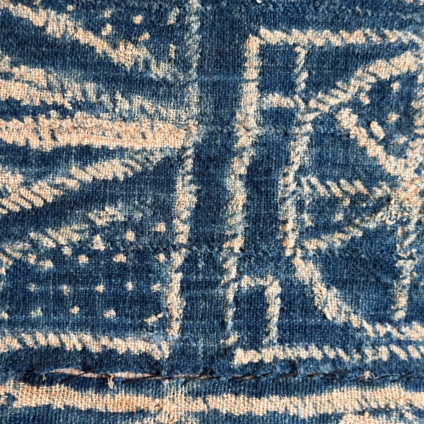 Vintage Bamileke Royal Cloth Pillow - 24" x 24" - Cameroon - 159n