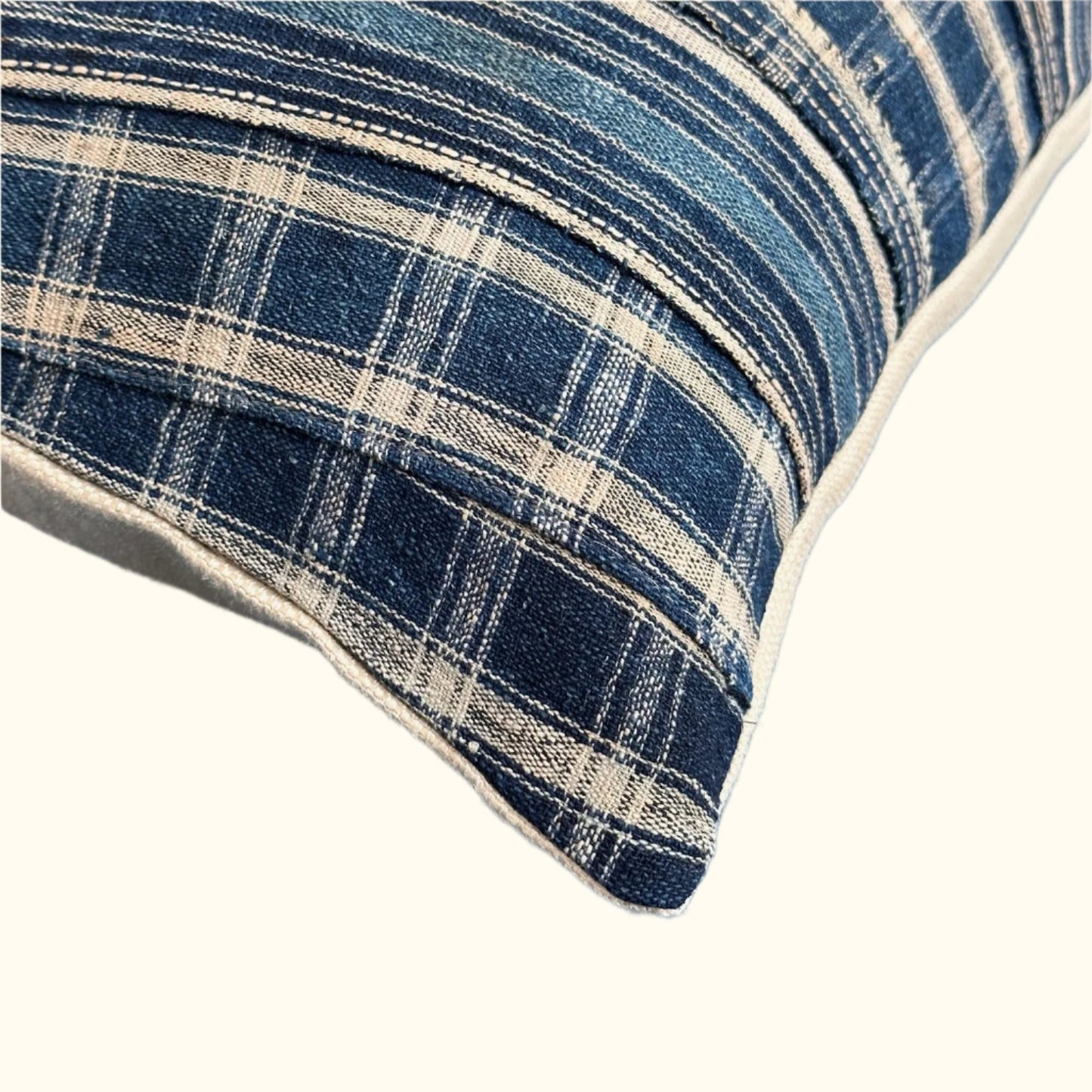 Woven Stripes Patch Coat Pillow - 20" x 20" - Africa - 160b