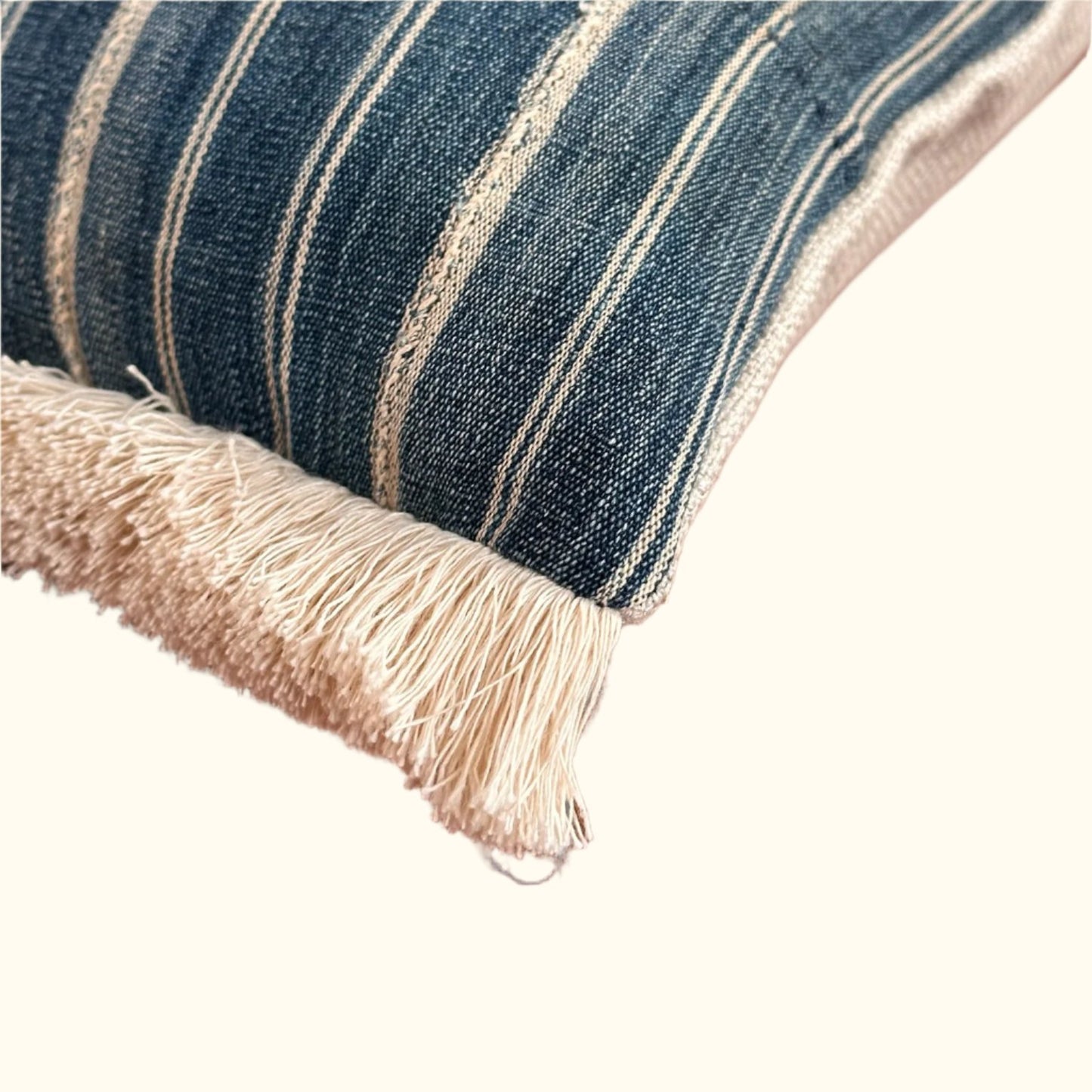 Vintage Woven Stripe Pillow - 11" x 17" - Ghana - 161e