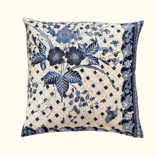 Vintage Batik Pillow - 22" x 22" - Bali - 166a