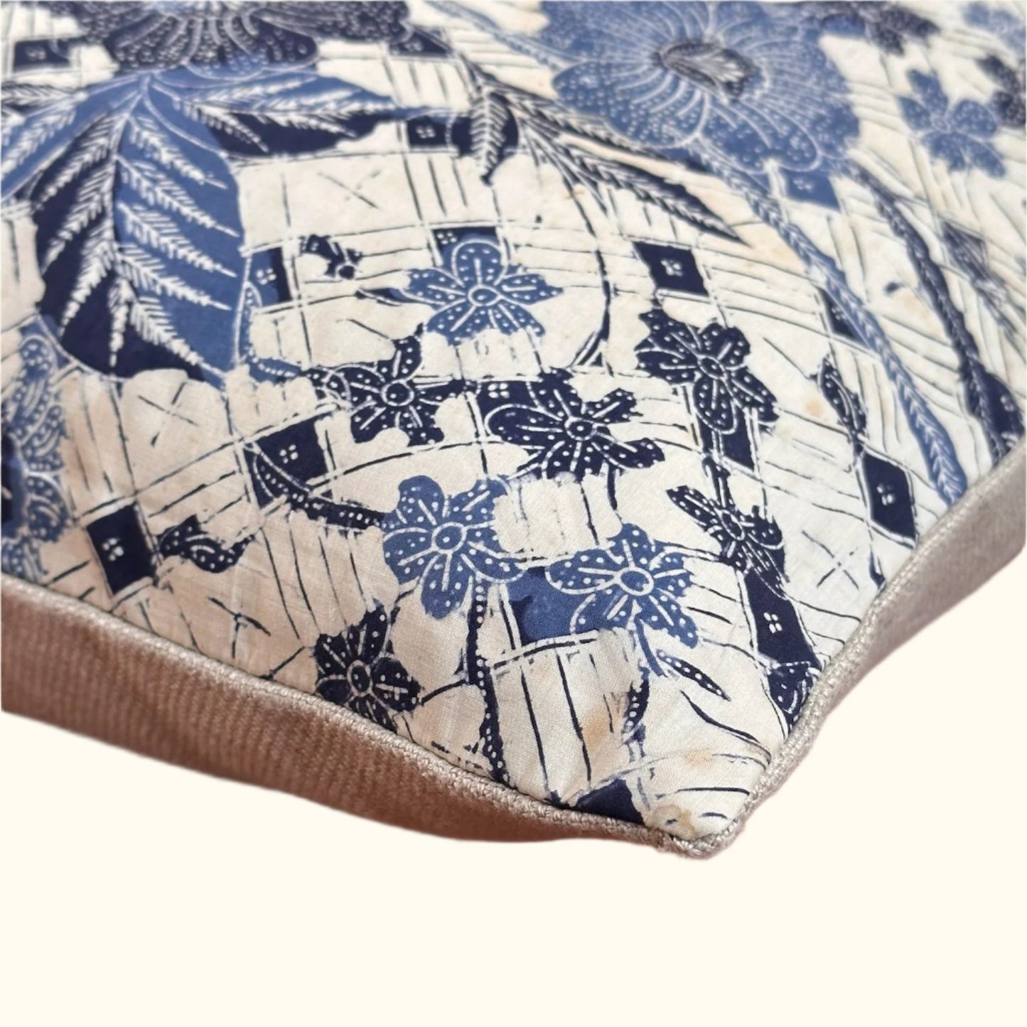 Vintage Batik Pillow - 22" x 22" - Bali - 166b