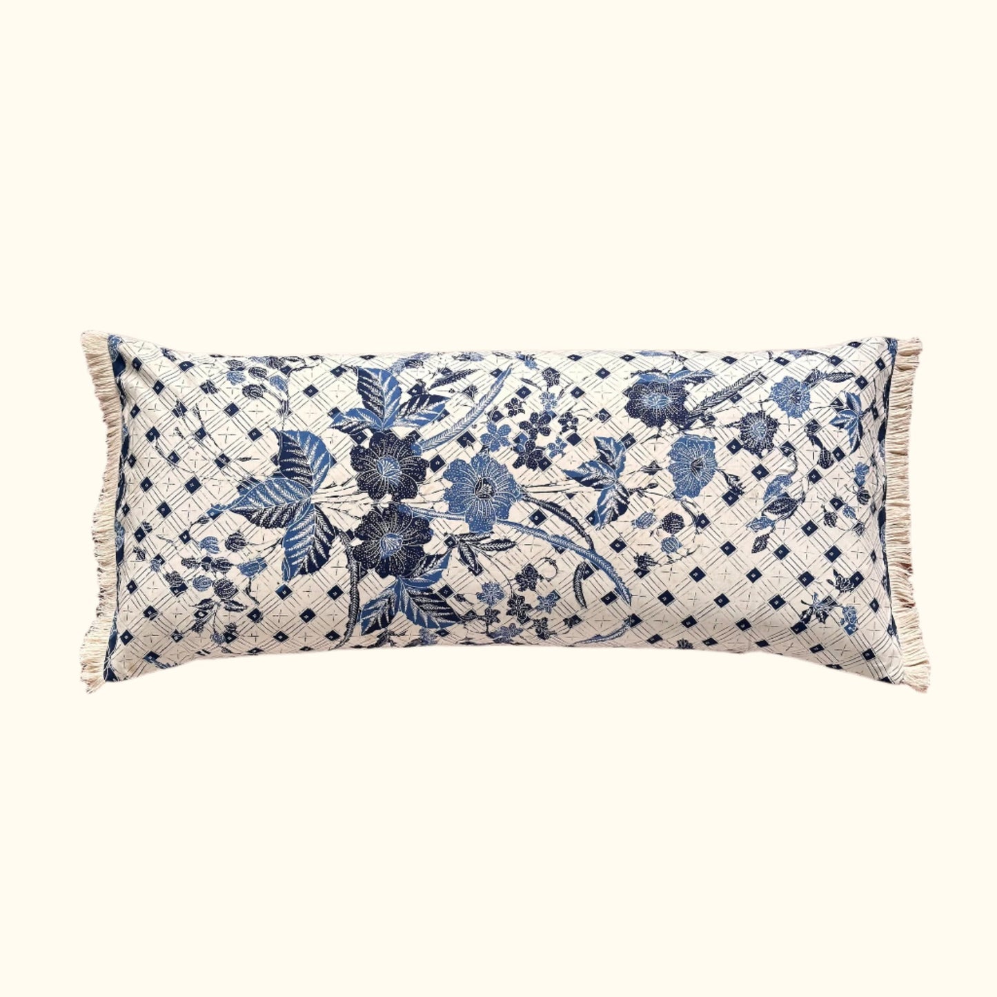 Vintage Batik Pillow - 16" x 36" - Bali - 166c
