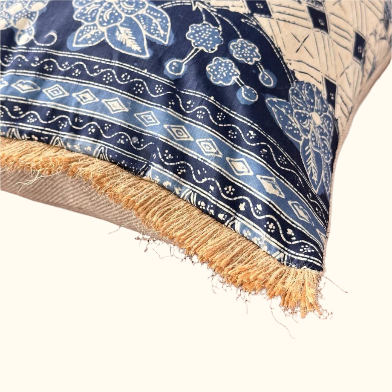 Vintage Batik Pillow - 13" x 20" - Bali - 166e
