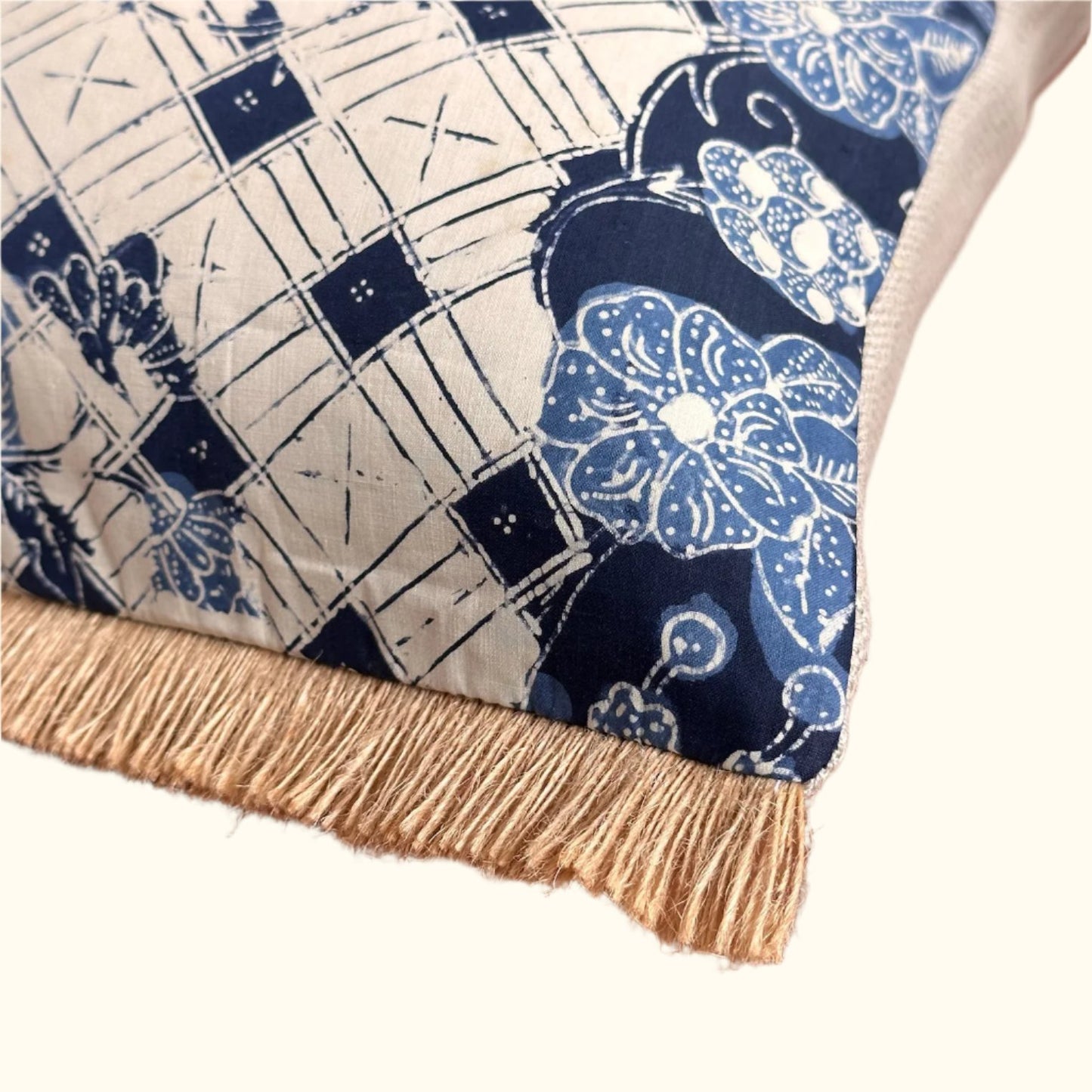 Vintage Batik Pillow - 13" x 20" - Bali - 166e