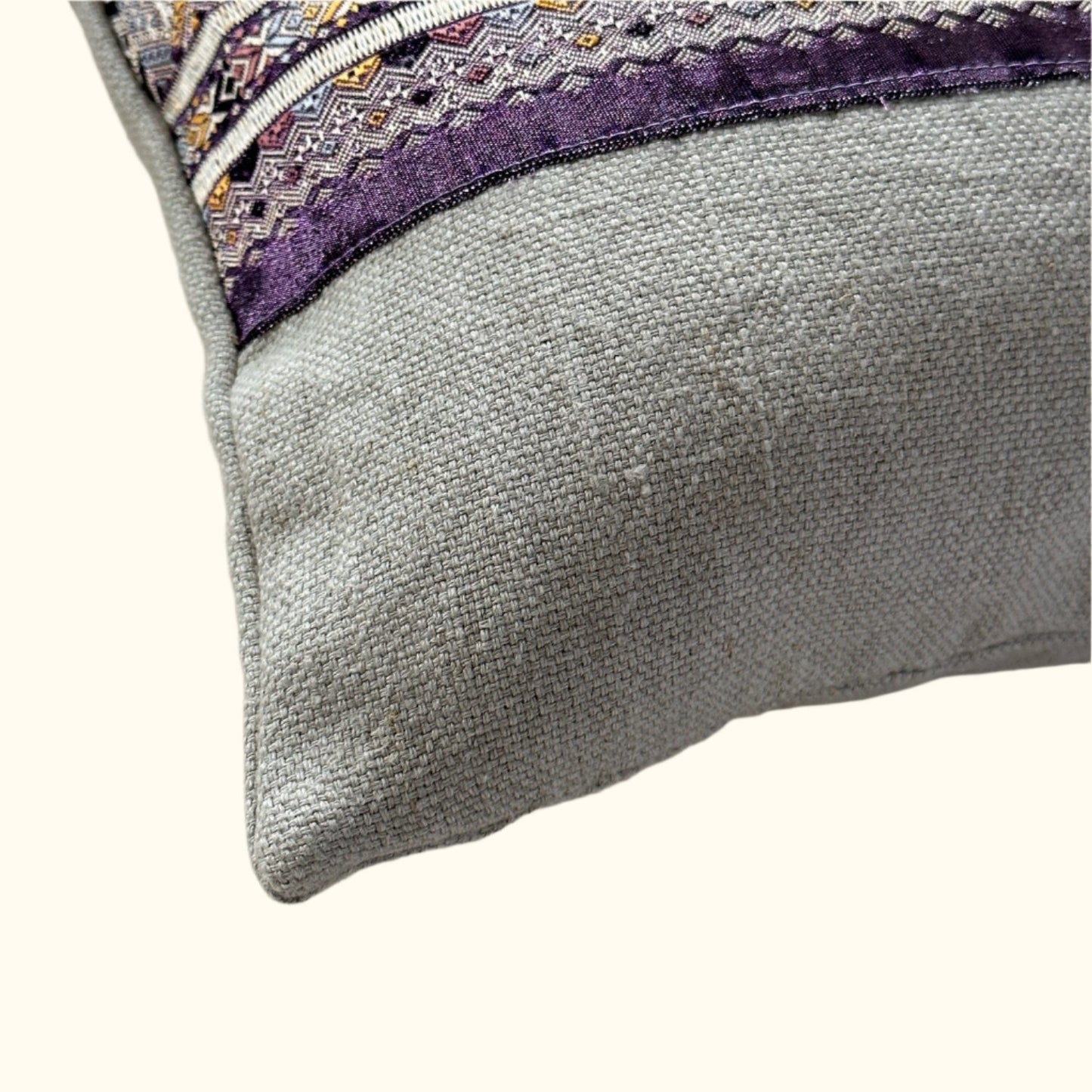 Thai Silk Runner Pillow - 16" x 24" - Thailand - 181a