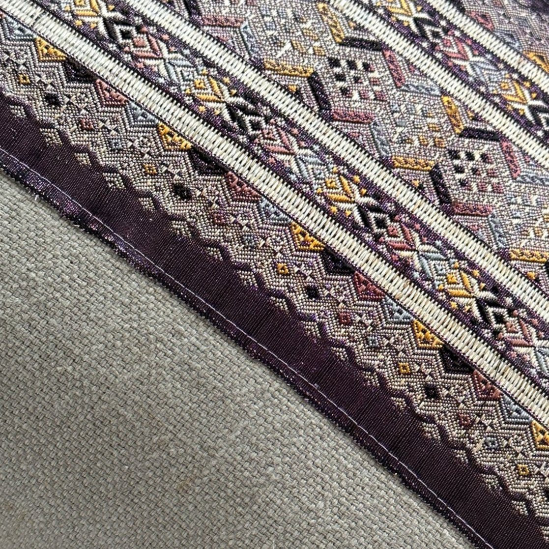 Thai Silk Runner Pillow - 16" x 24" - Thailand - 181a