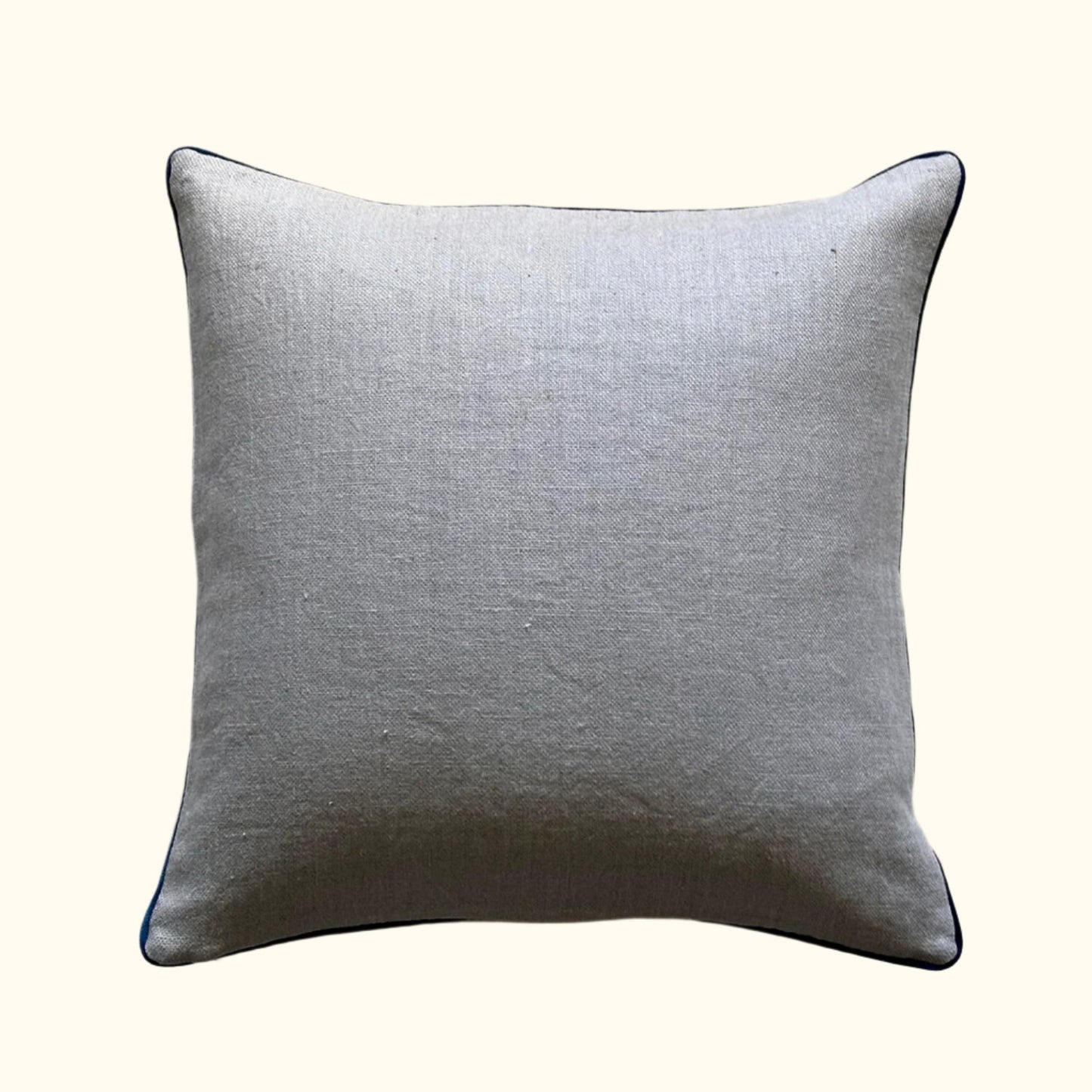 Vintage Wool Embroidery Pillow - 22" x 22" -187b
