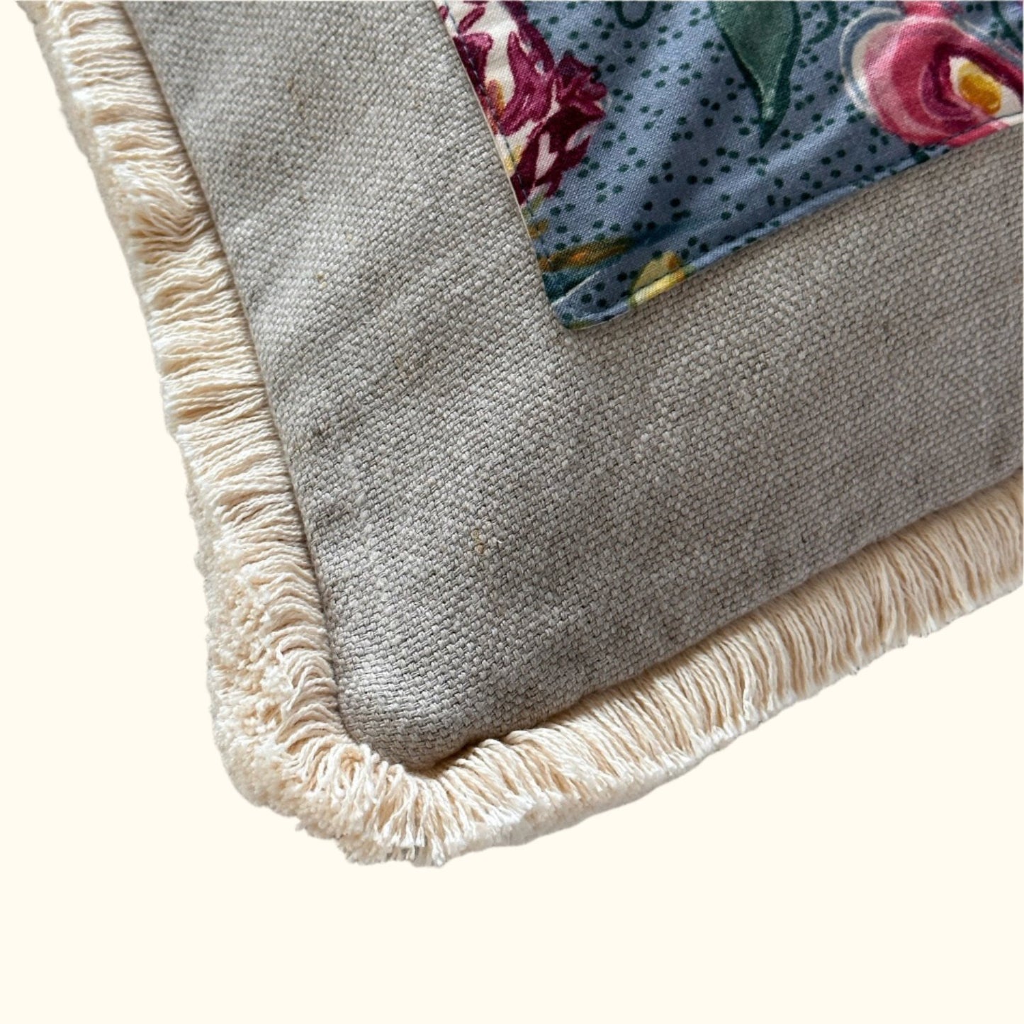 Vintage 1920's Botanical Print Pillow - 24" x 24" - England - 193a