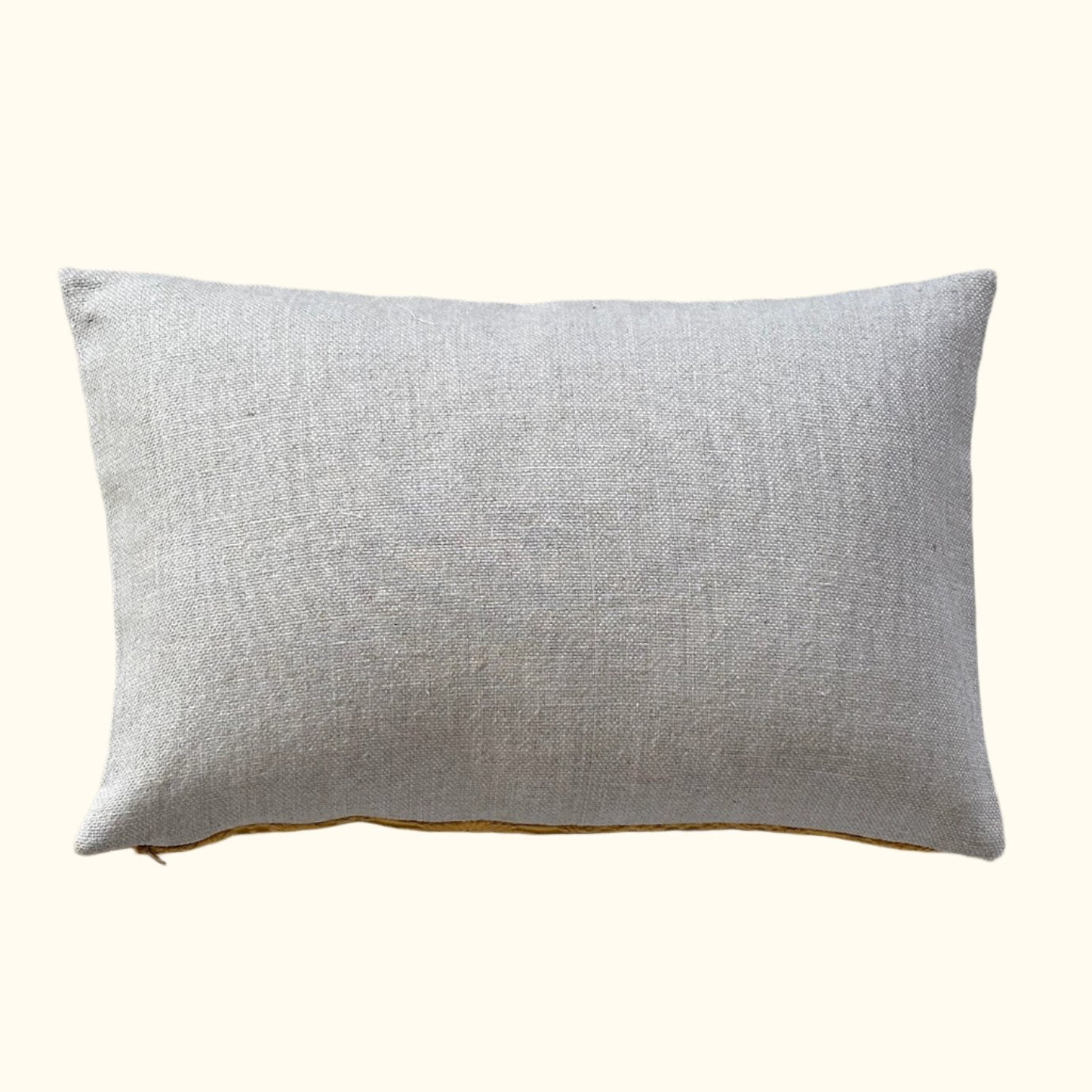 Antique Silk Damask c.1800's Pillow - 13" x 20" - Europe - 208b