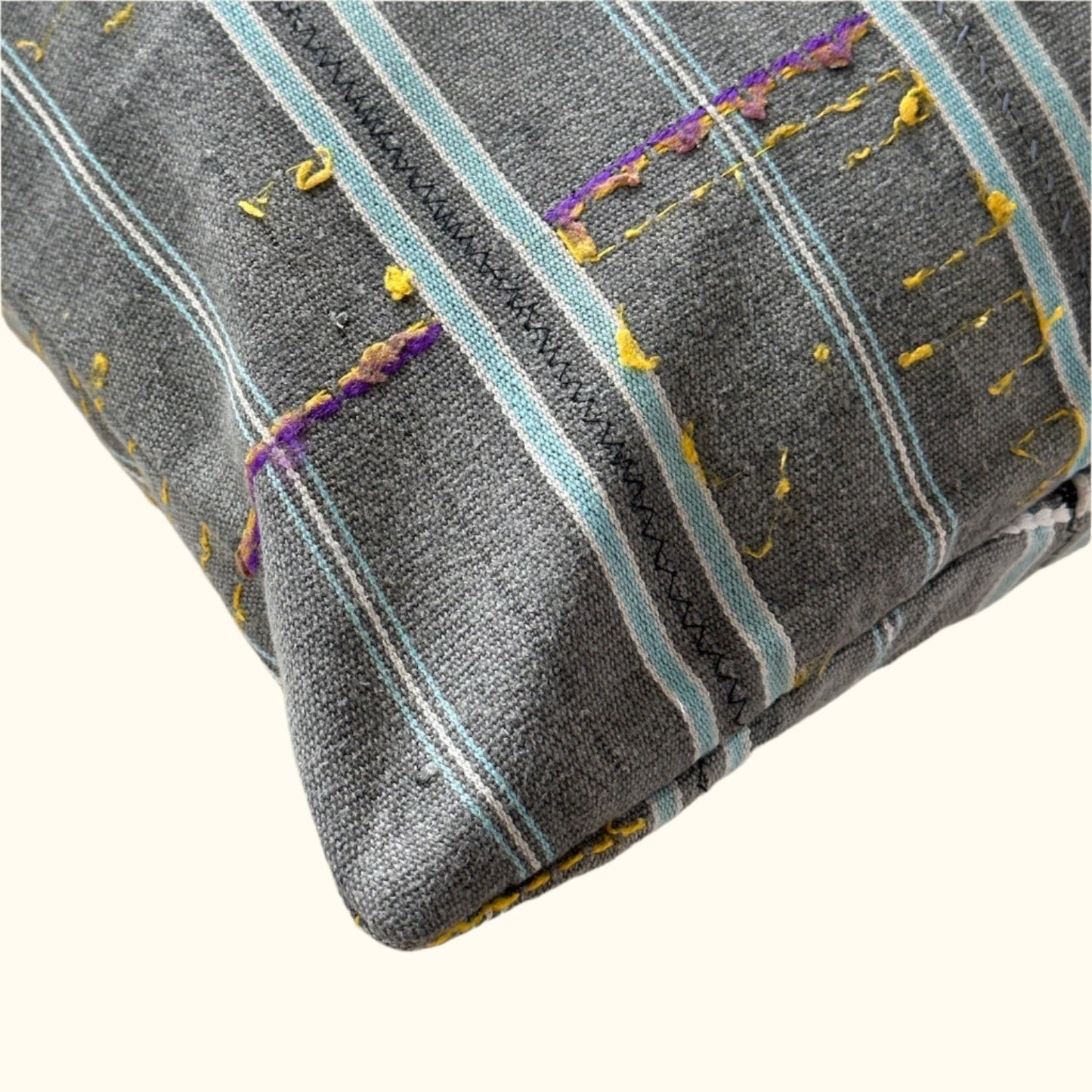 Kente Cloth Pillow - 22" x 22" - Ghana - 2141b