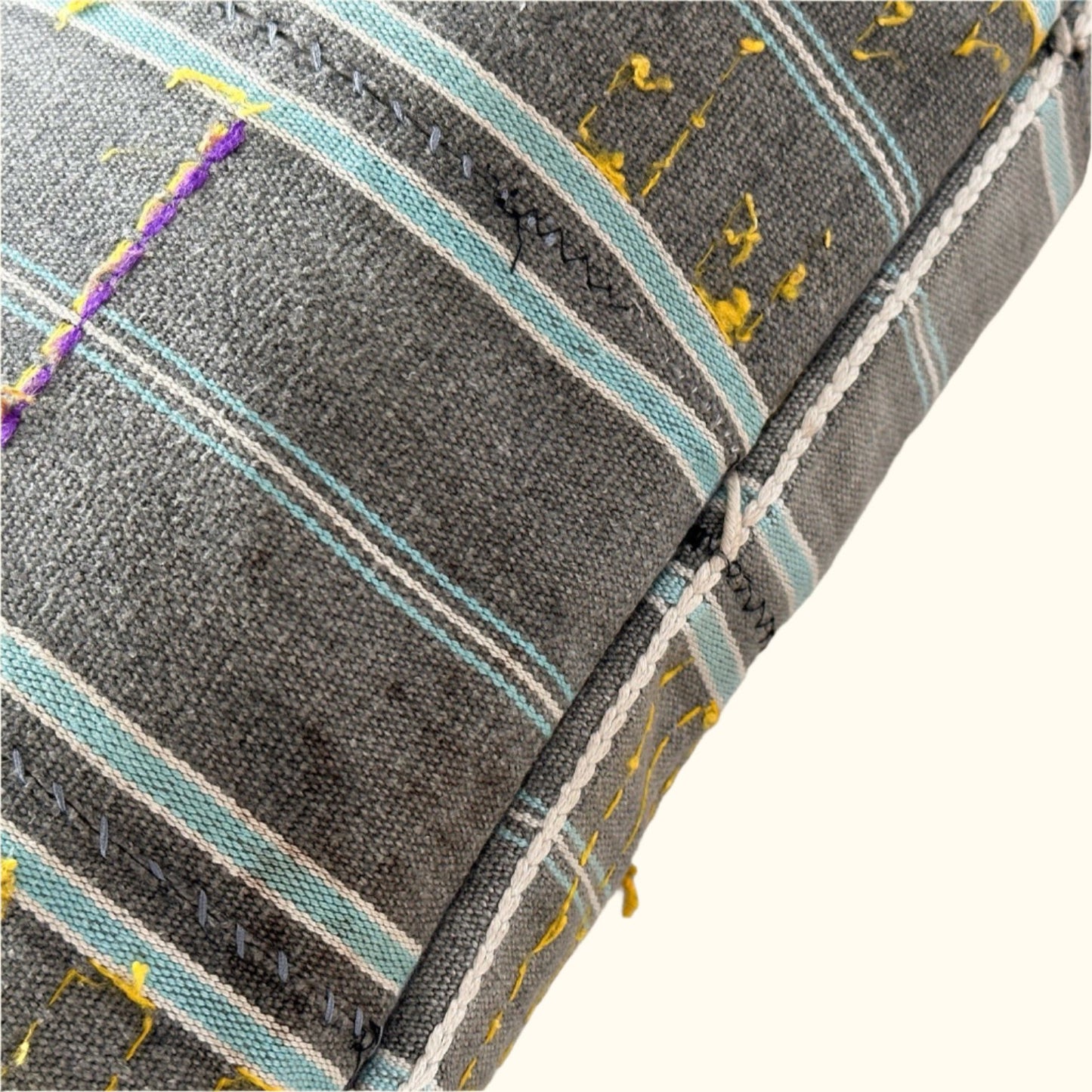 Kente Cloth Pillow - 22" x 22" - Ghana - 2141b